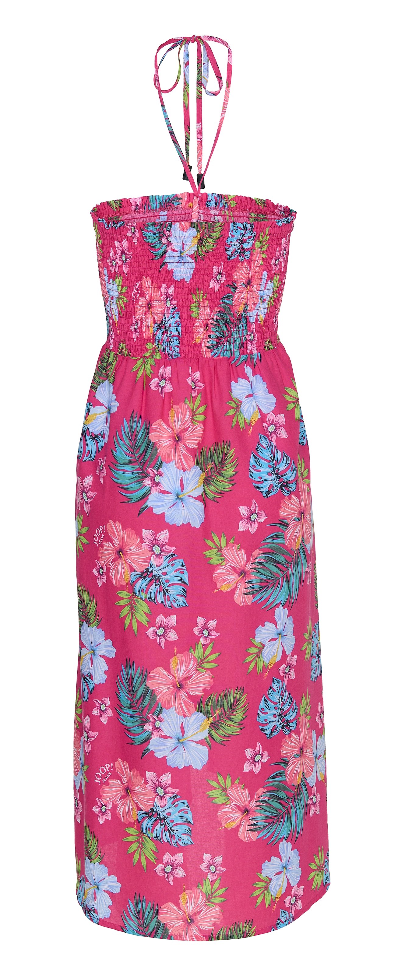 JOOP! Jeans Robe de plage »JEANS!
HIBISCUS« floraler Print, Logo-Details