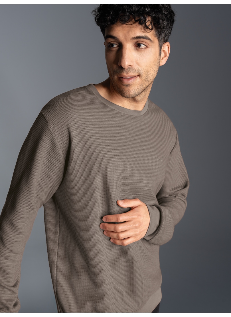 Trigema Sweat-shirt »TRIGEMA Sweatshirt in Waffeloptik«
