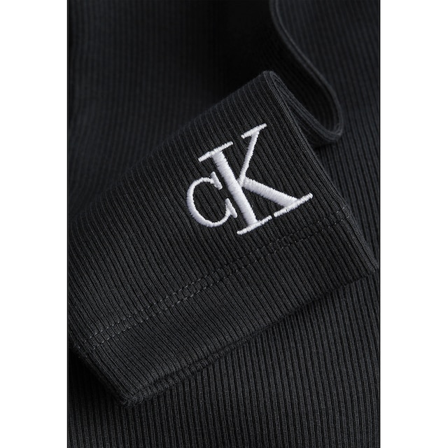 ♕ Calvin Klein Jeans Jerseykleid »SQUARE NECK RIB DRESS«, mit Calvin Klein  Jeans Monogramm-Stickerei versandkostenfrei auf