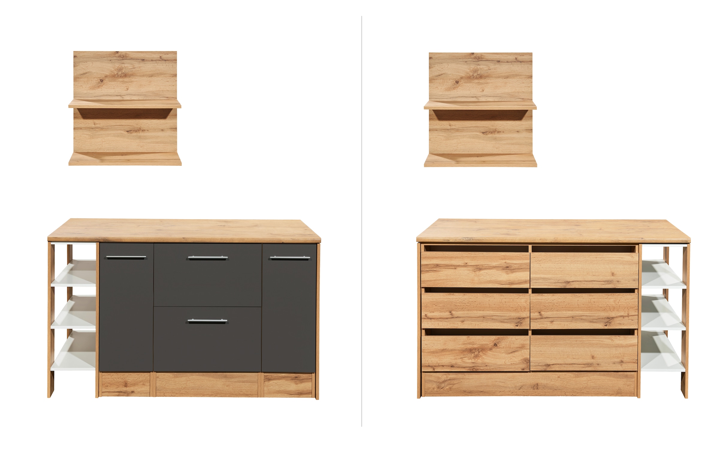 RESPEKTA Kücheninsel »Hilde« Breite 150 cm, inkl. Hängeregal