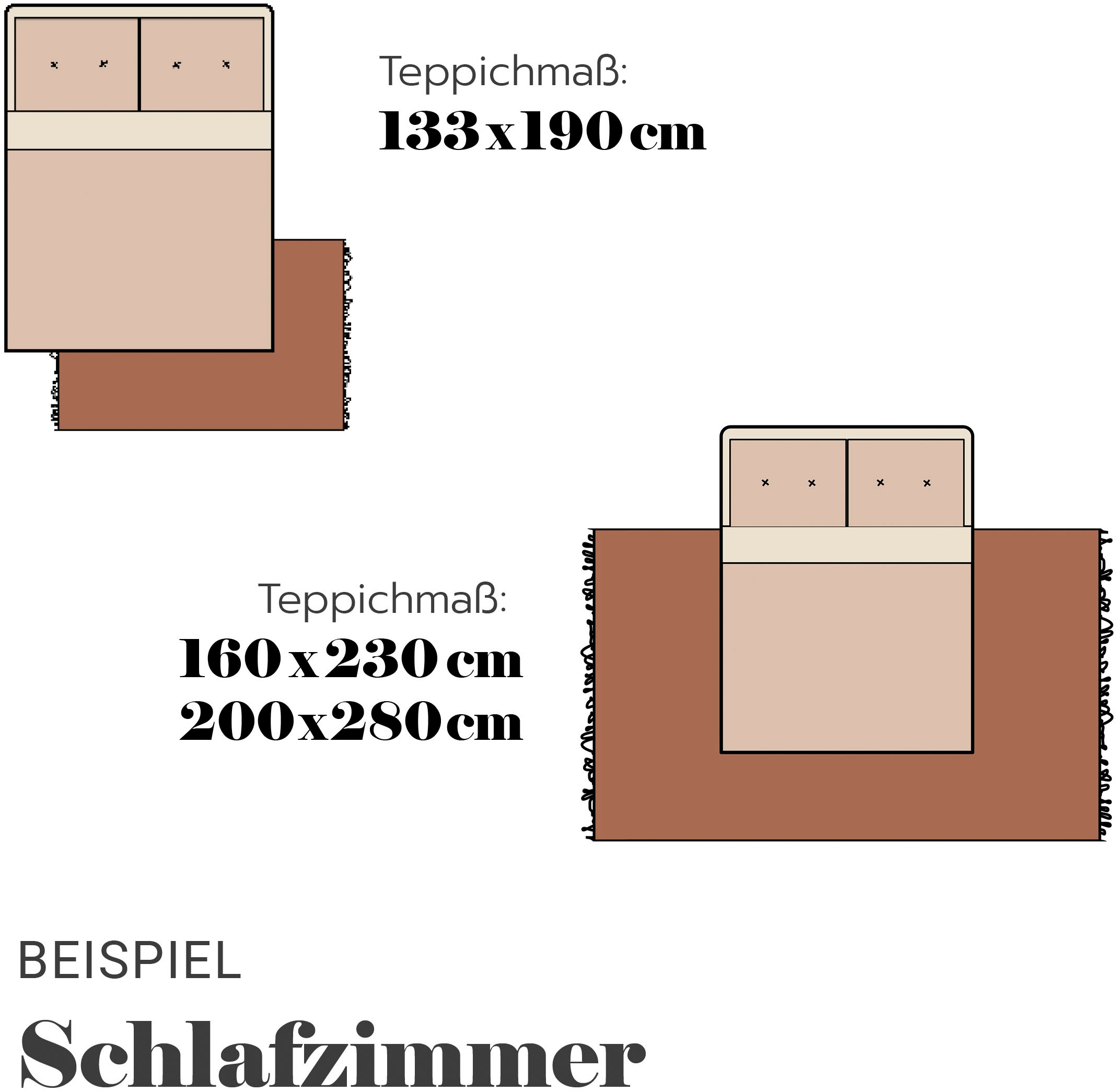 ASTRA Teppich »Lou 253«, rechteckig, 10 mm Höhe, Hoch Tief Struktur, Kurzflor, Wohnzimmer, Schlafzimmer