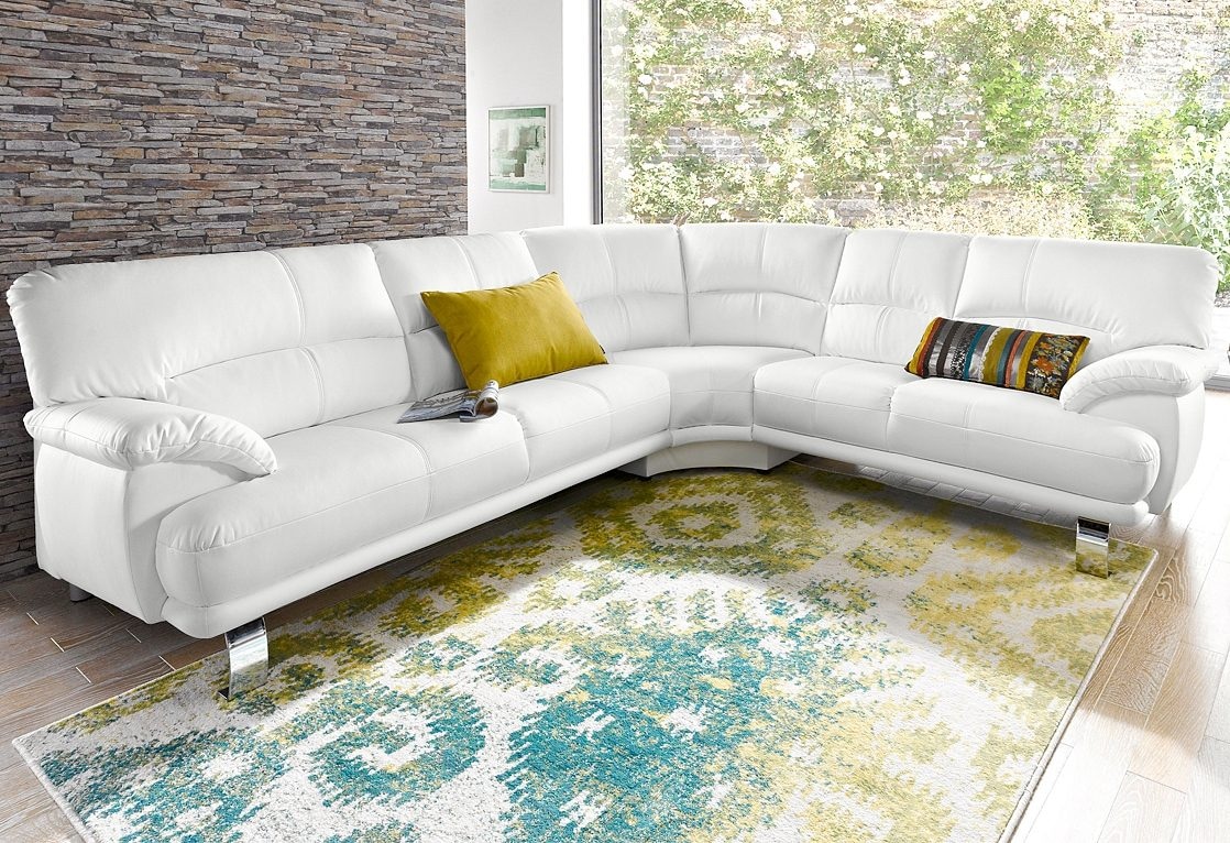 Image of TRENDMANUFAKTUR Ecksofa "Cecilia in italienischem Design, modern und komfortabel, L-Form" bequeme Armlehnen, mit langem Schenkel