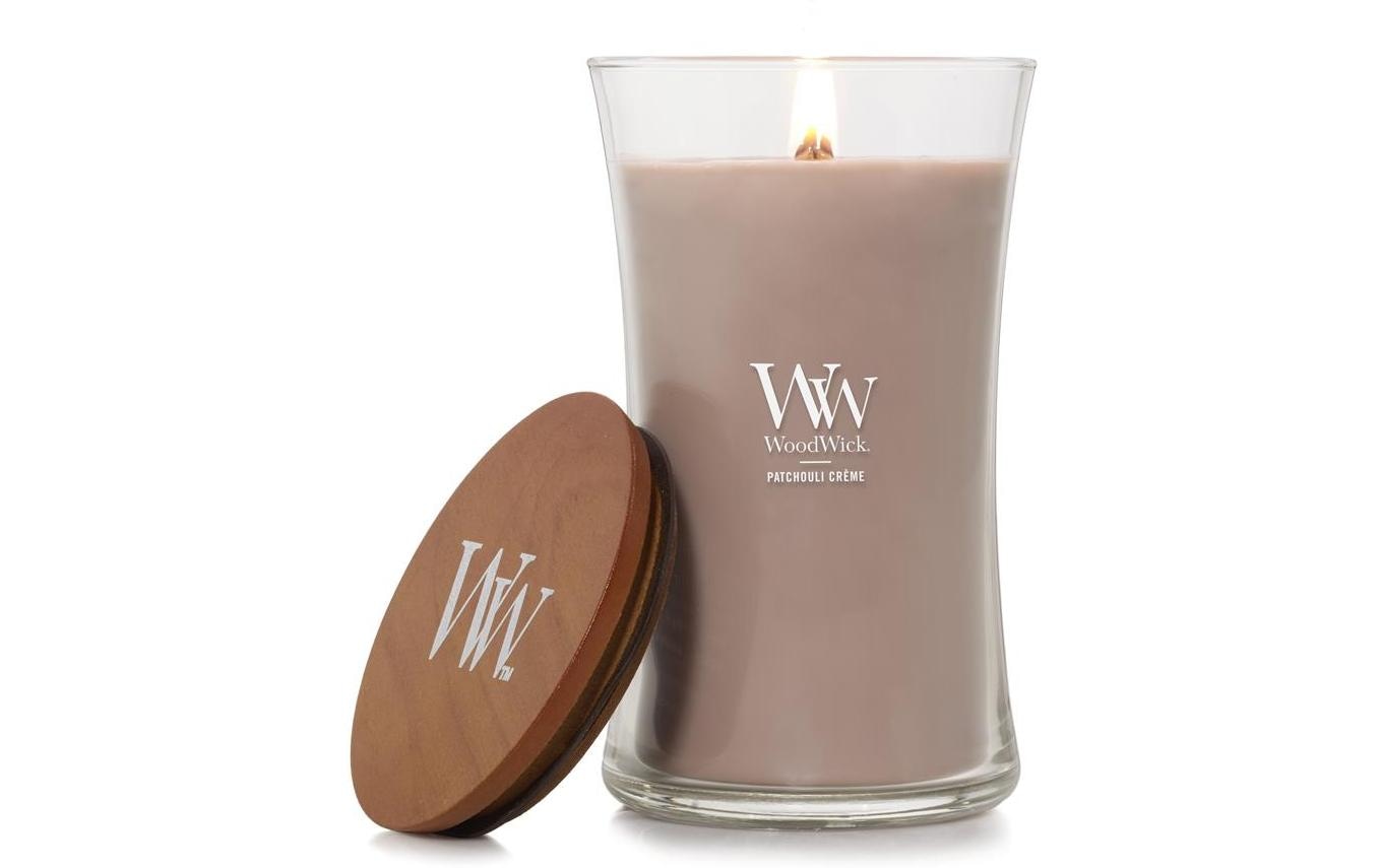 Woodwick Duftkerze »Patchouli Crème Large Jar«