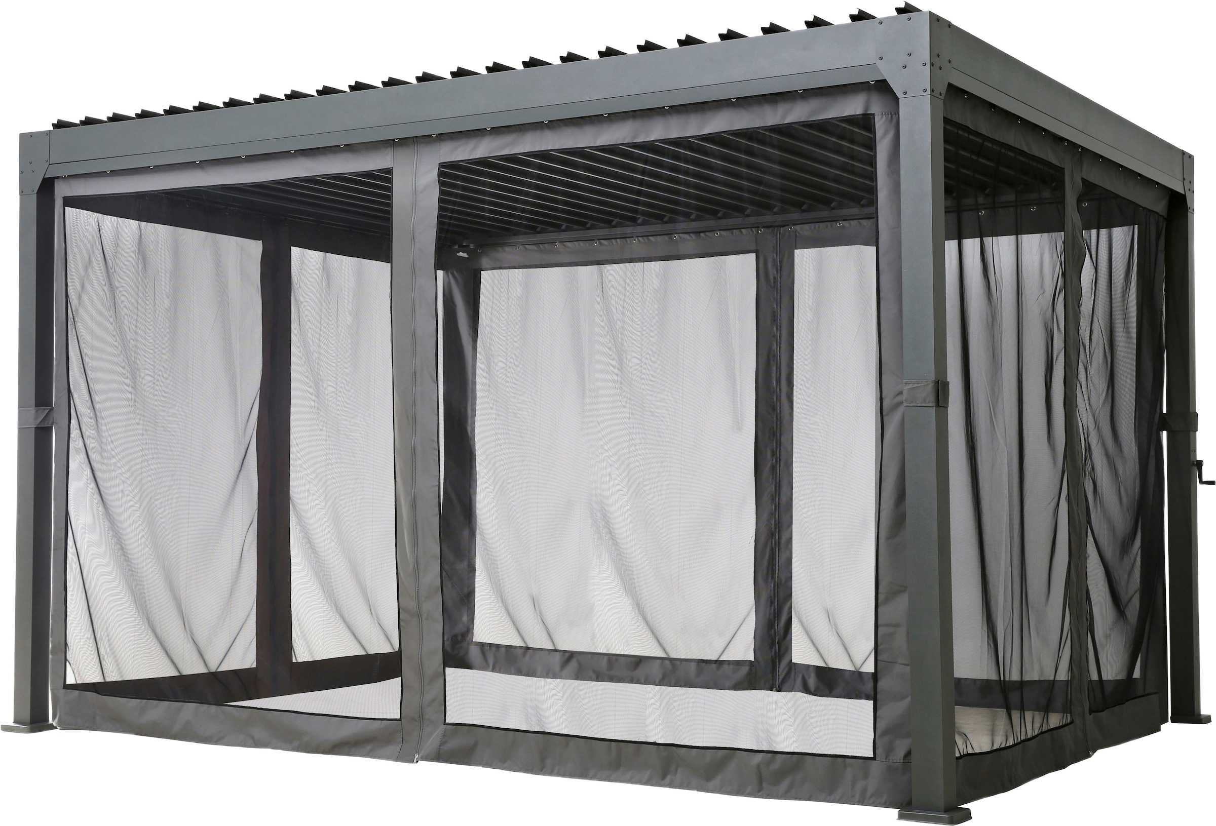 KONIFERA Pavillon »Palma«, Pergola, mit Lamellendach, Sockelmass: 300x300 cm oder 400x300 cm