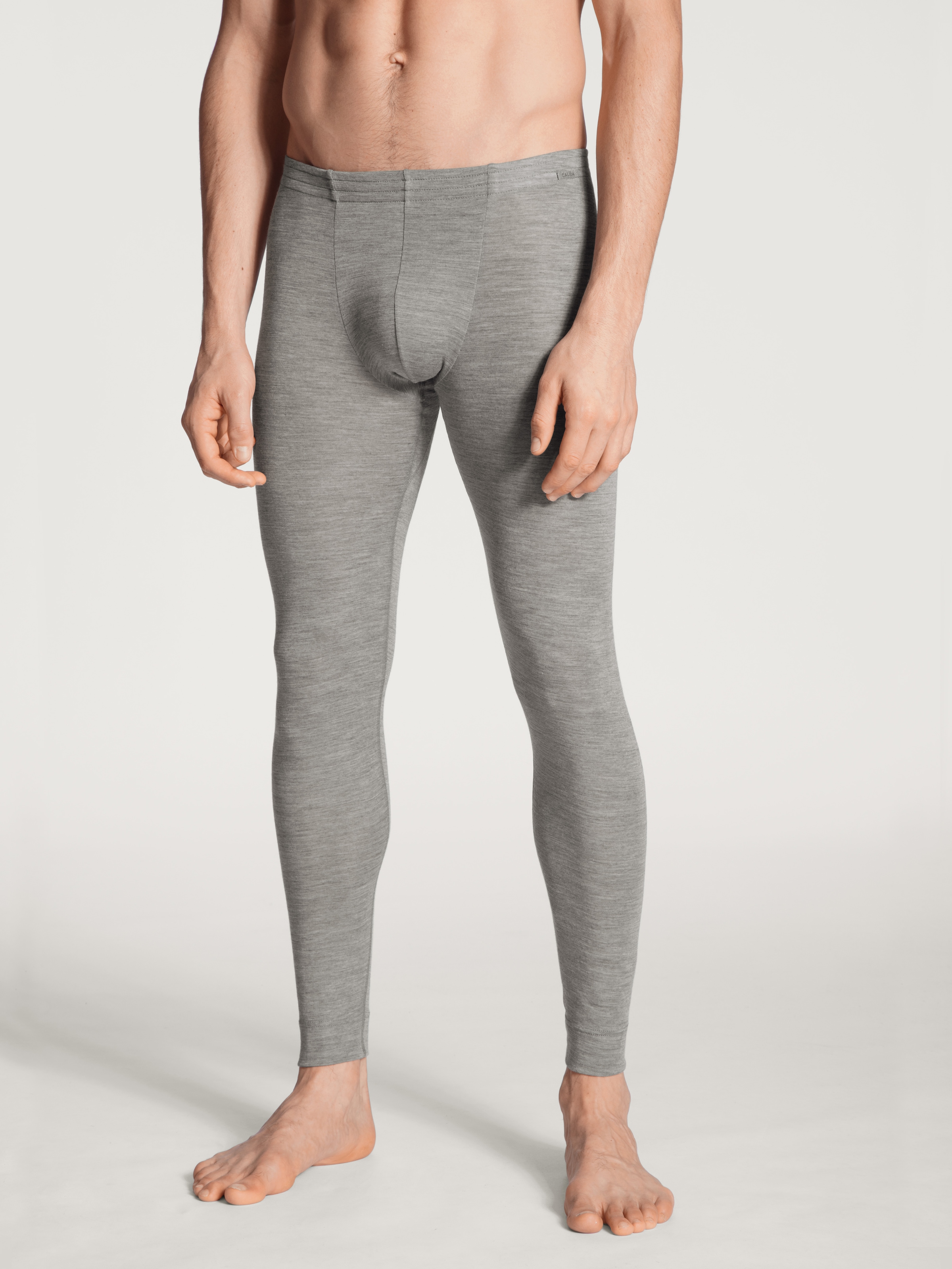 Image of CALIDA Leggings "Wool & Silk" wärmend, atmungsaktiv, Feinripp-Qualität, Melè-Optik, weich