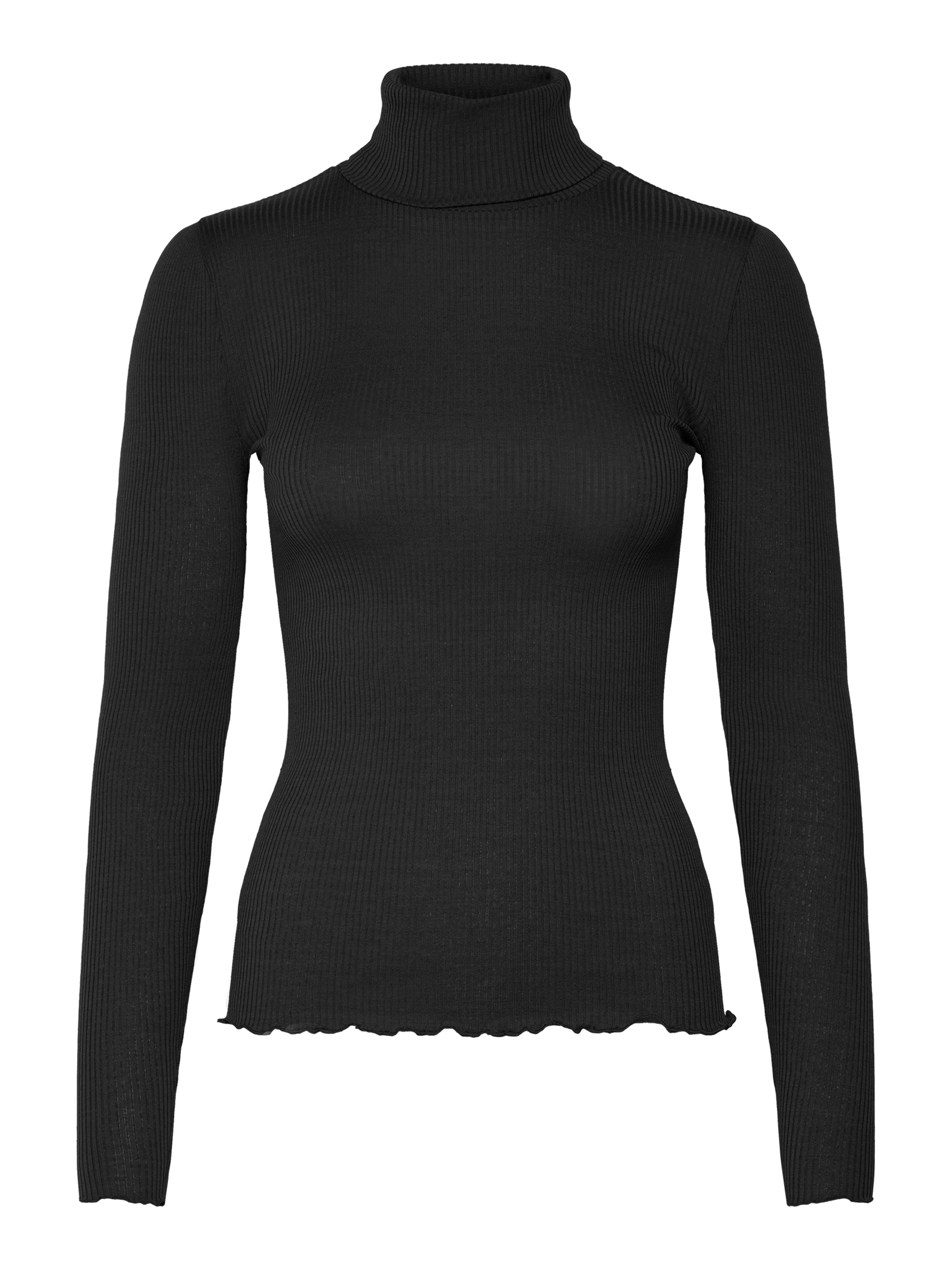 rosemunde T-shirt à col roulé »Beatha silk shirt« Langarm Rolli, bequem, feminin, weich, Seide-/Baumwollmischung