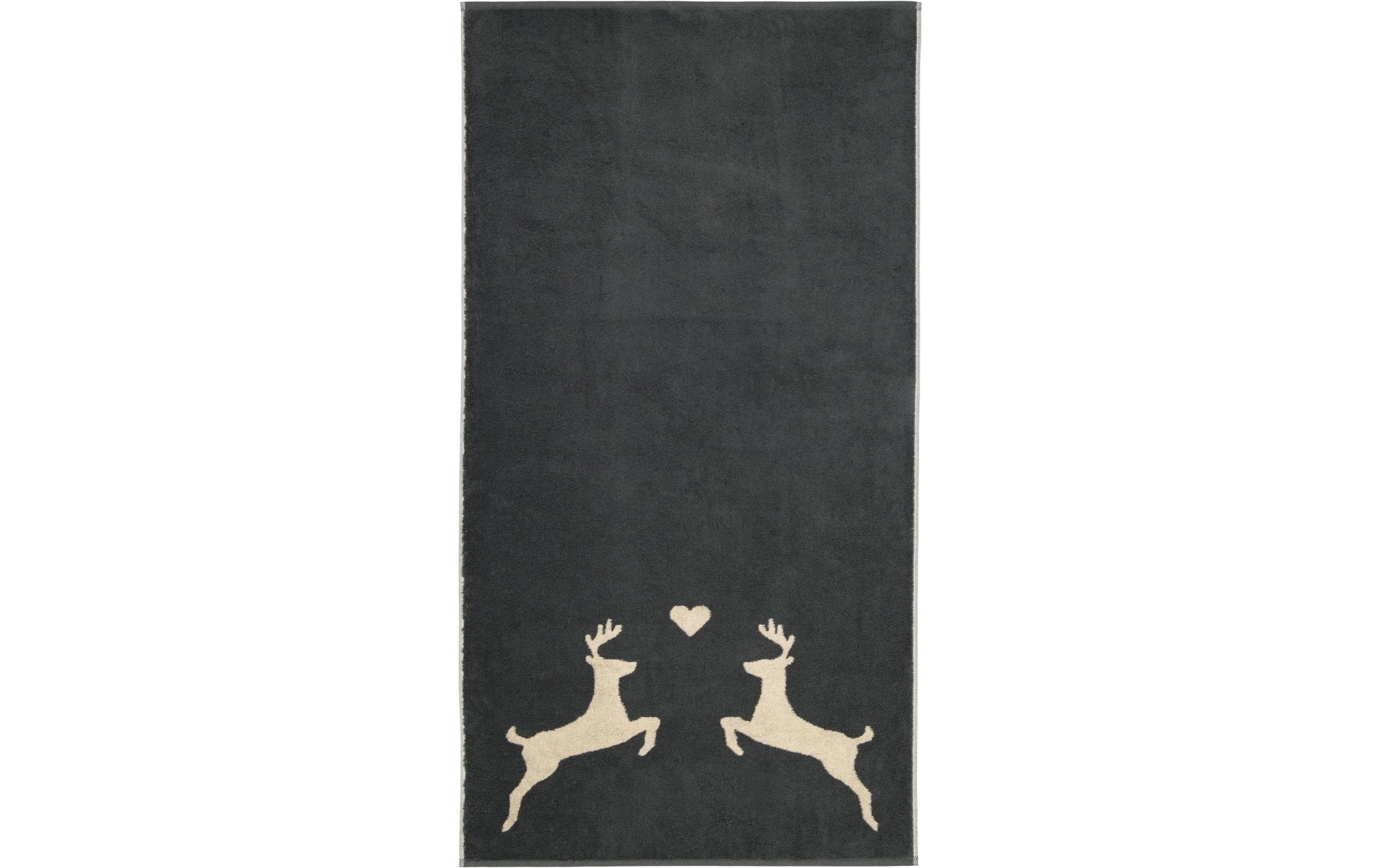 Cawö Duschtuch »Alpenchic Edition Hirsch 70 x 140 cm«, (1 St.)