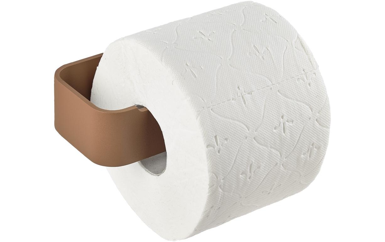 Porte-papier toilette Zone Denmark en métal marron - Couleur: Terre cuite - Matérial: Aluminium