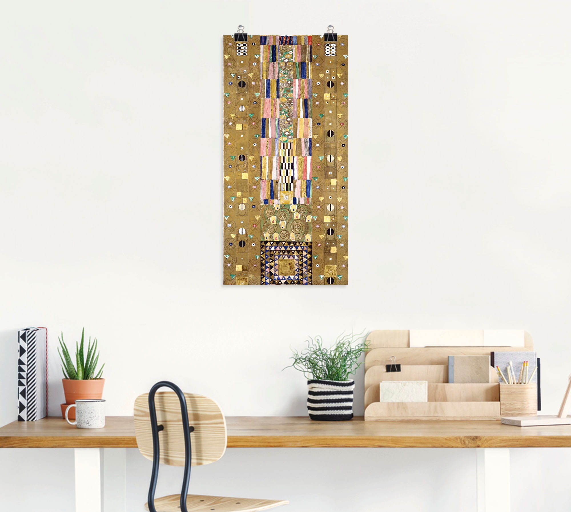 Artland Wandbild »Werkvorlage zum Stocletfries. Schmalwand«, Muster, (1 St.), als Leinwandbild, Poster, Wandaufkleber in verschied. Grössen