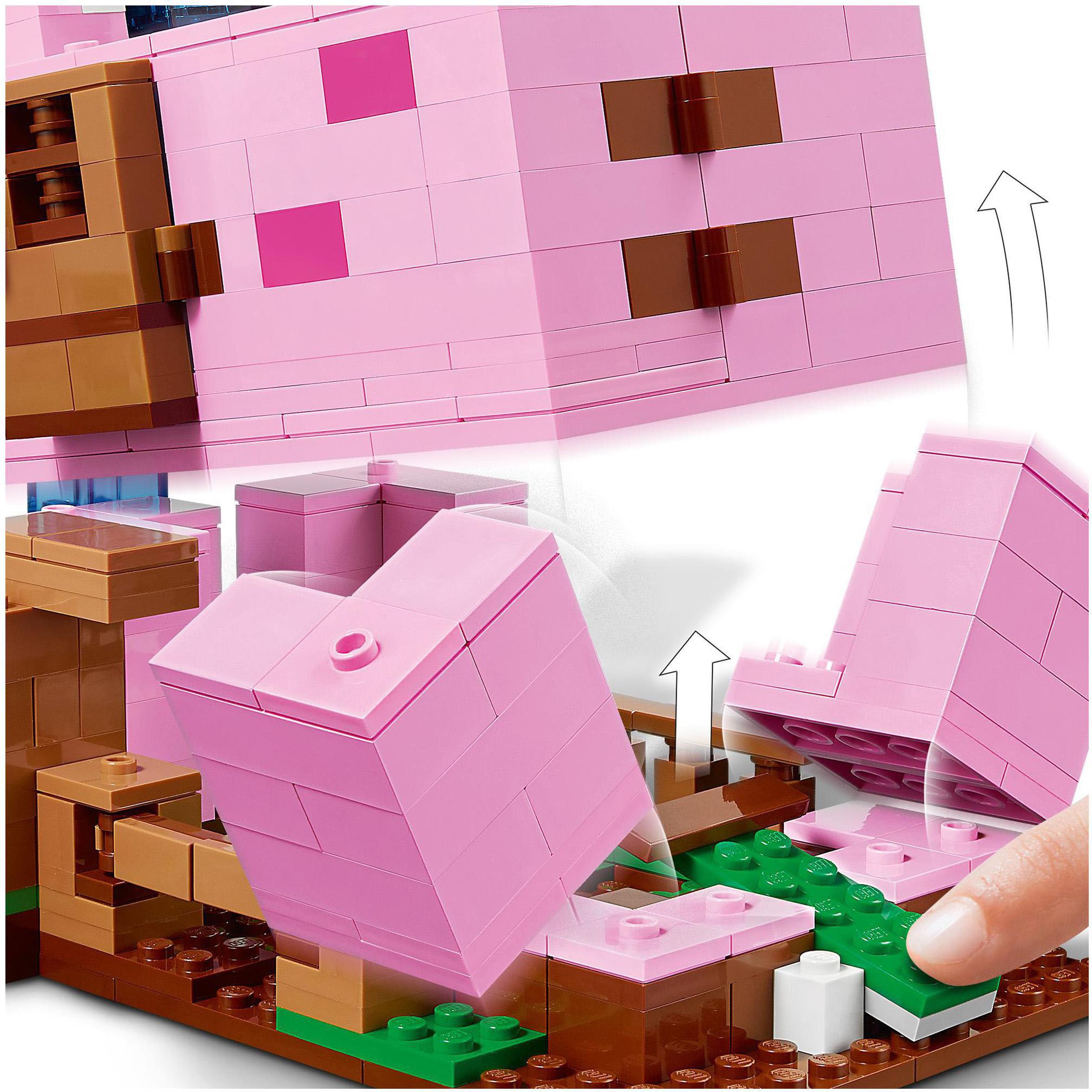 LEGO® Konstruktionsspielsteine »Das Schweinhaus (21170), LEGO® Minecraft™«, (490 St.), Made in Europe