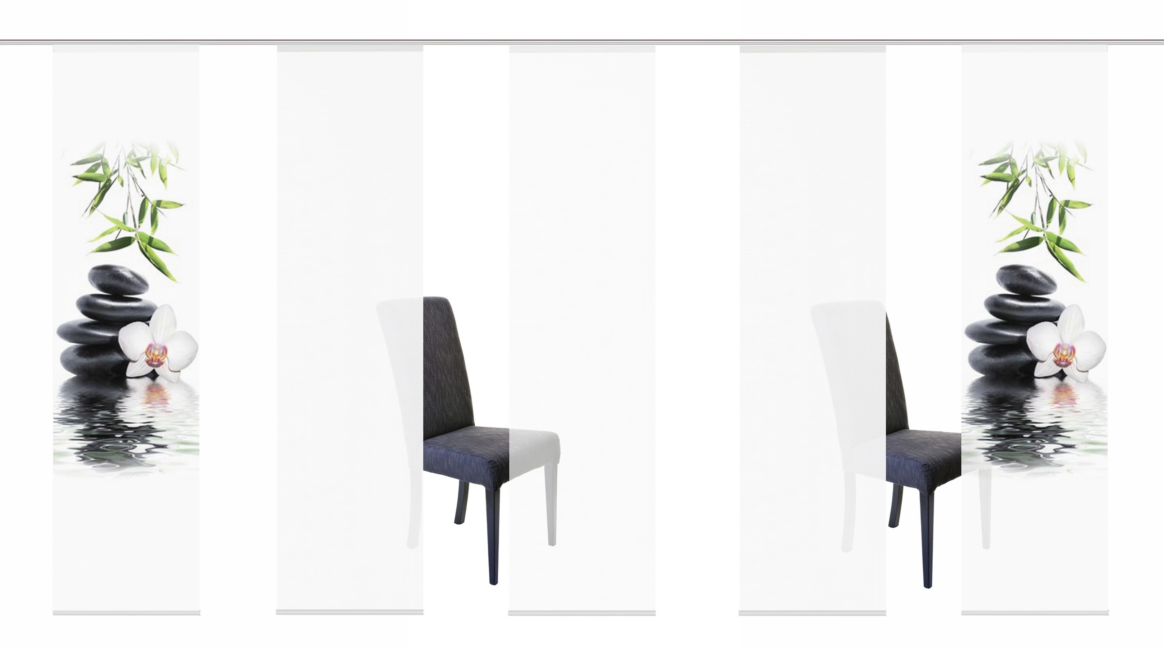 Image of HOME WOHNIDEEN Schiebegardine »RUSKIN«, (5 St.), HxB: 245x60, inkl. Befestigungszubehör bei Ackermann Versand Schweiz