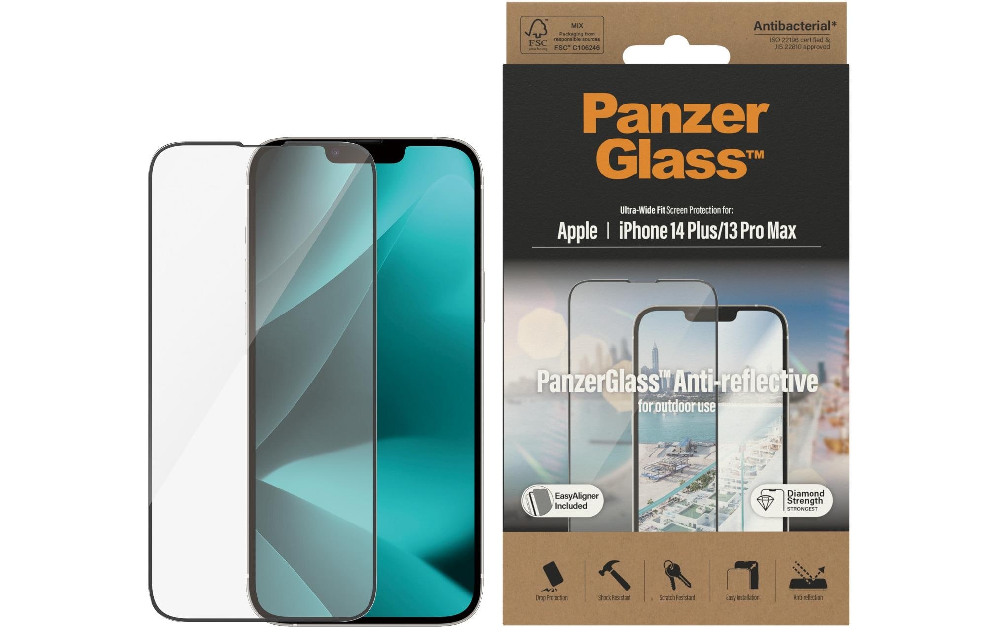 PanzerGlass Displayschutzglas »Ultra«, für iPhone 13 Pro Max, iPhone 14 Plus, (1 St.)