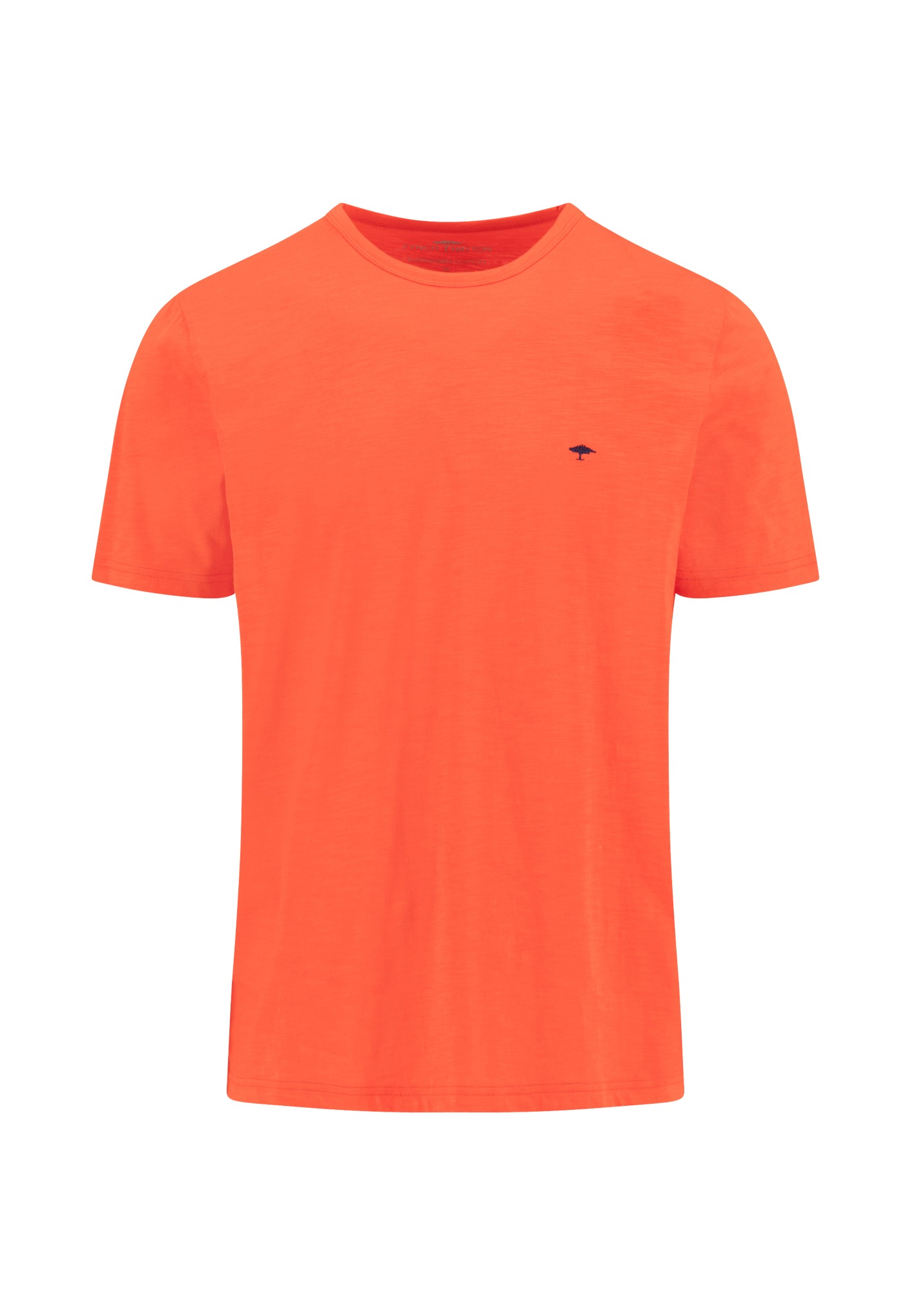 FYNCH-HATTON T-Shirt regular fit, unifarben, mit Logo Stickerei