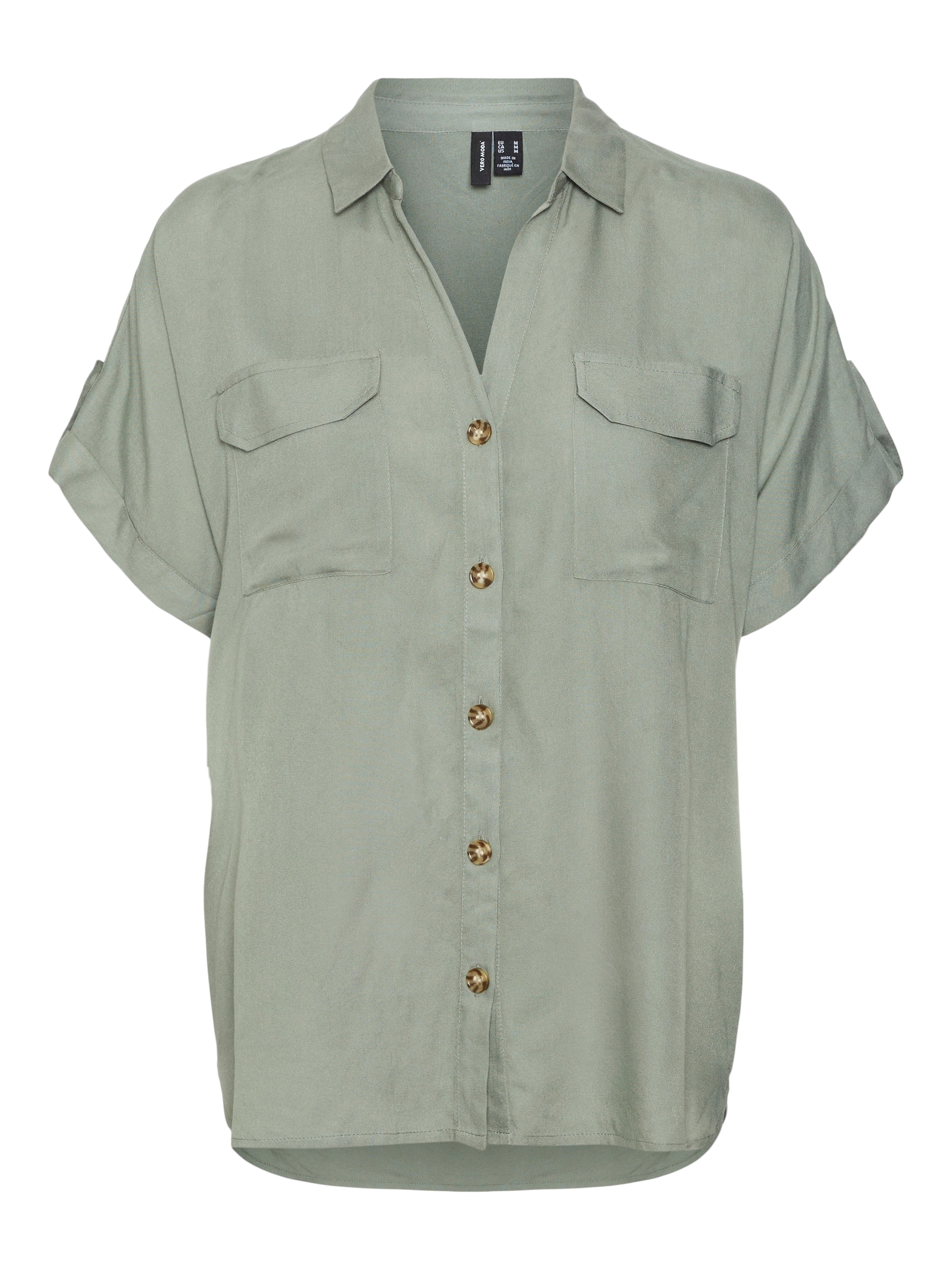 Vero Moda Hemdbluse »VMBUMPY S/S SHIRT WVN GA NOOS«