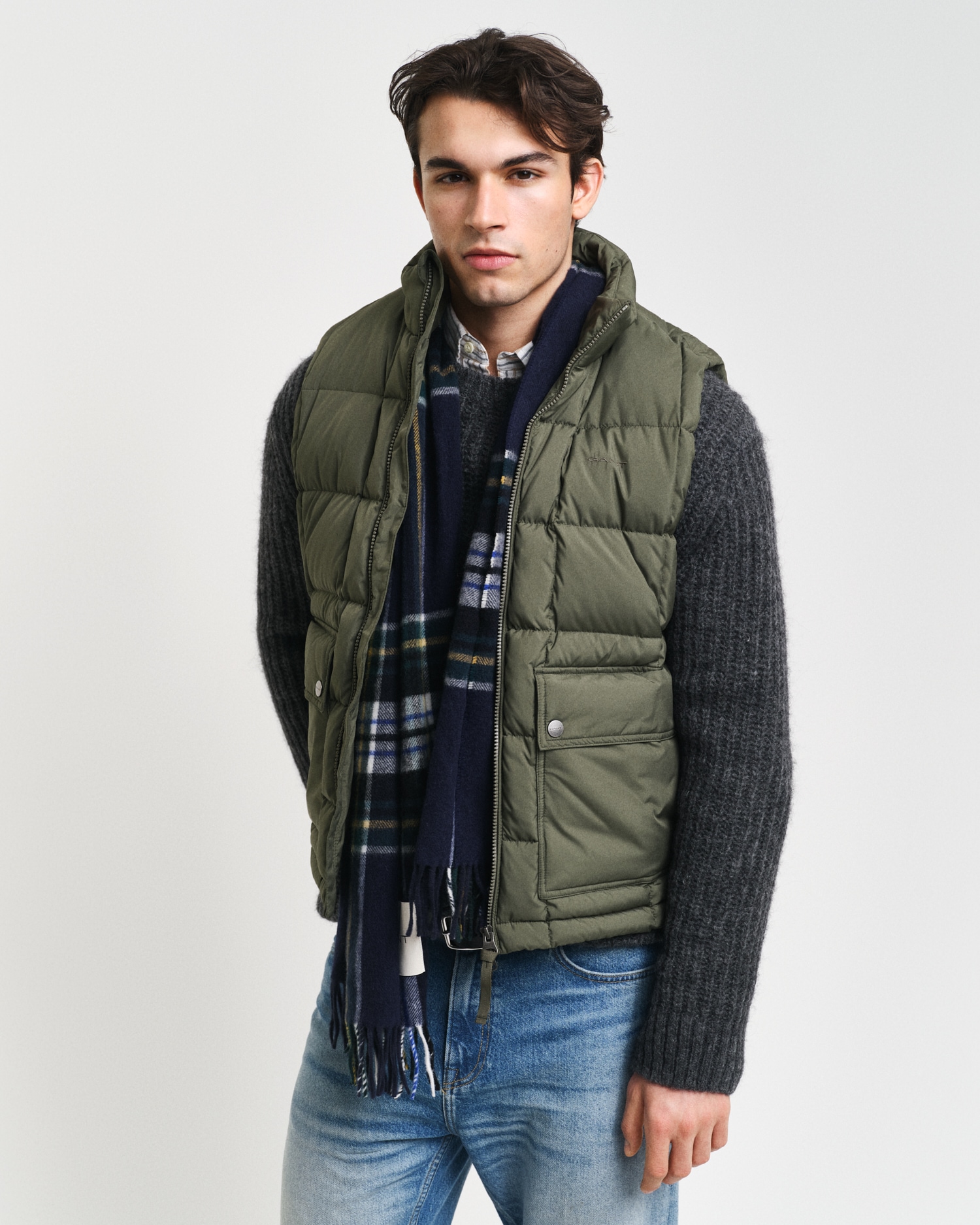 Steppweste »MID DOWN VEST«, mit modischer Steppung