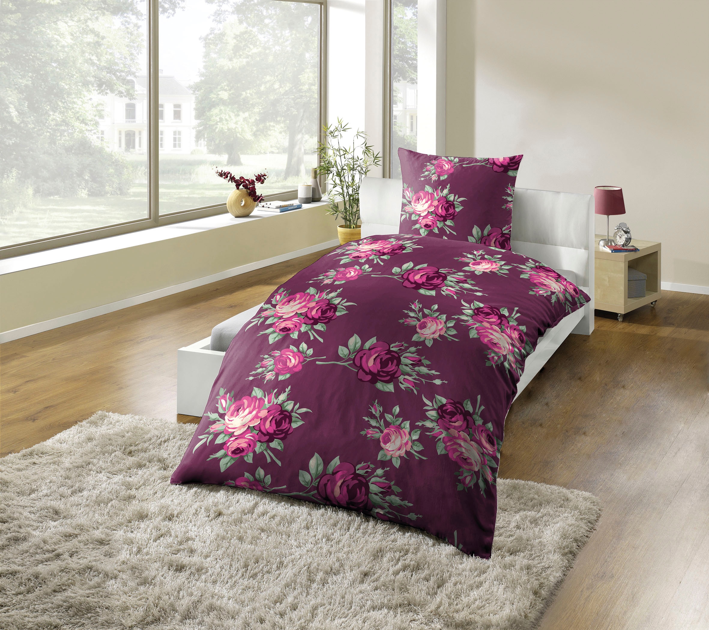 KiNZLER Linge de lit »Polycotton Flanell« 2 cuis particulièrement doux, différents designs