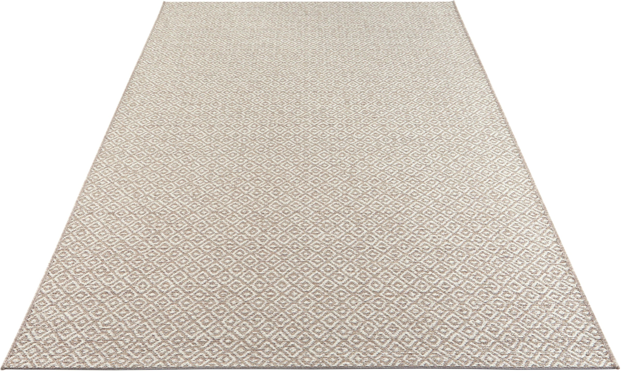 Image of ELLE DECORATION Teppich »Croix«, rechteckig, 6 mm Höhe, In- und Outdoor geeignet, Wohnzimmer, Balkon, Terrasse, Garten, Strapazierfähig und pflegeleicht, Flachgewebe bei Ackermann Versand Schweiz