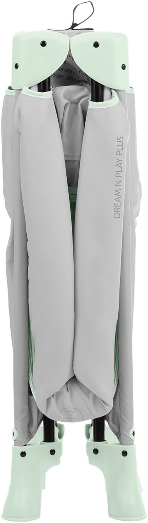 Hauck Lit de voyage pour bébé »Dream N Play Plus, Dusty Mint« Vorderausstieg