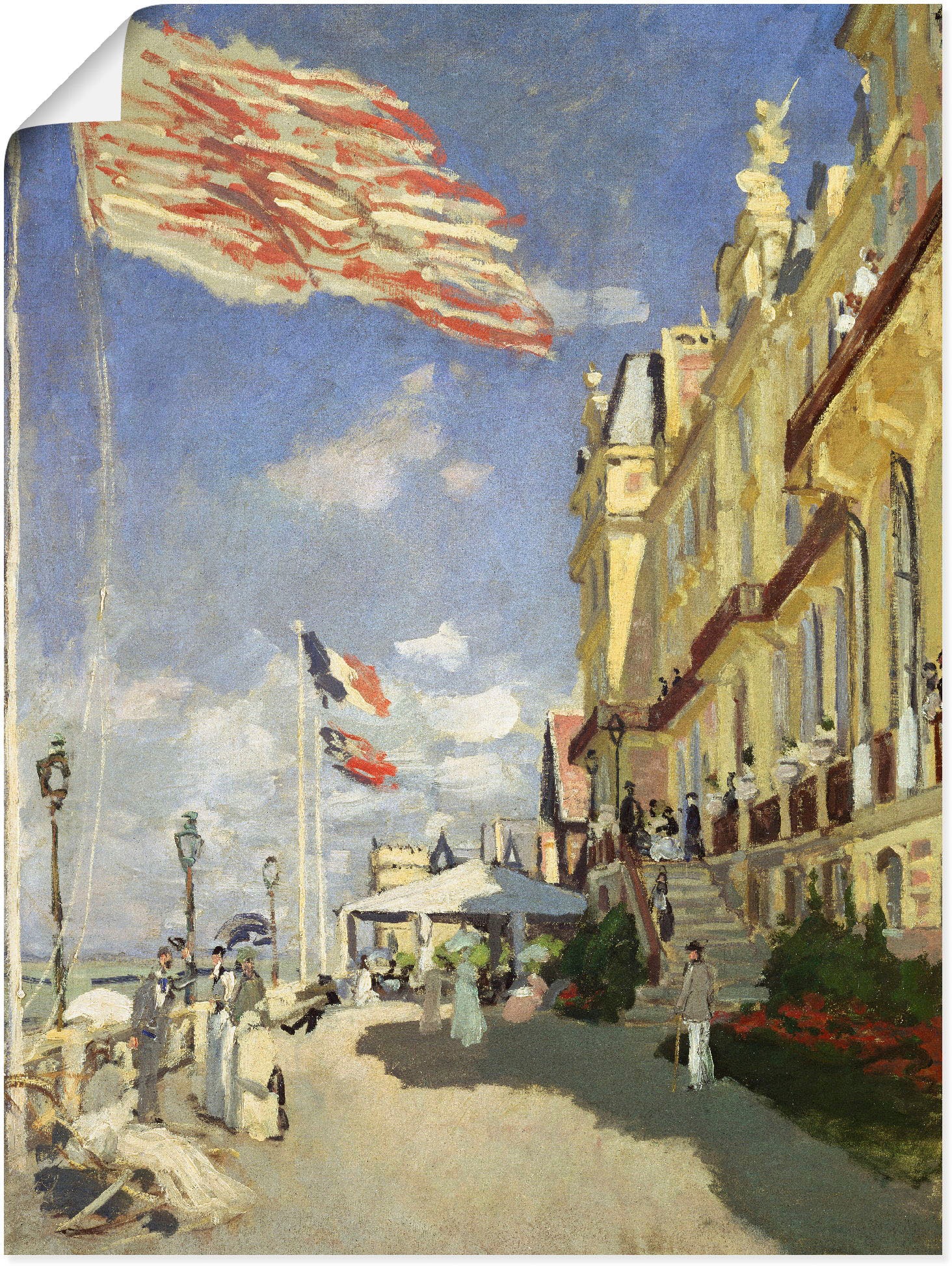 Image of Artland Wandbild »Hotel des Roches Noires in Trouville«, Frankreich, (1 St.), in vielen Grössen & Produktarten -Leinwandbild, Poster, Wandaufkleber / Wandtattoo auch für Badezimmer geeignet bei Ackermann Versand Schweiz