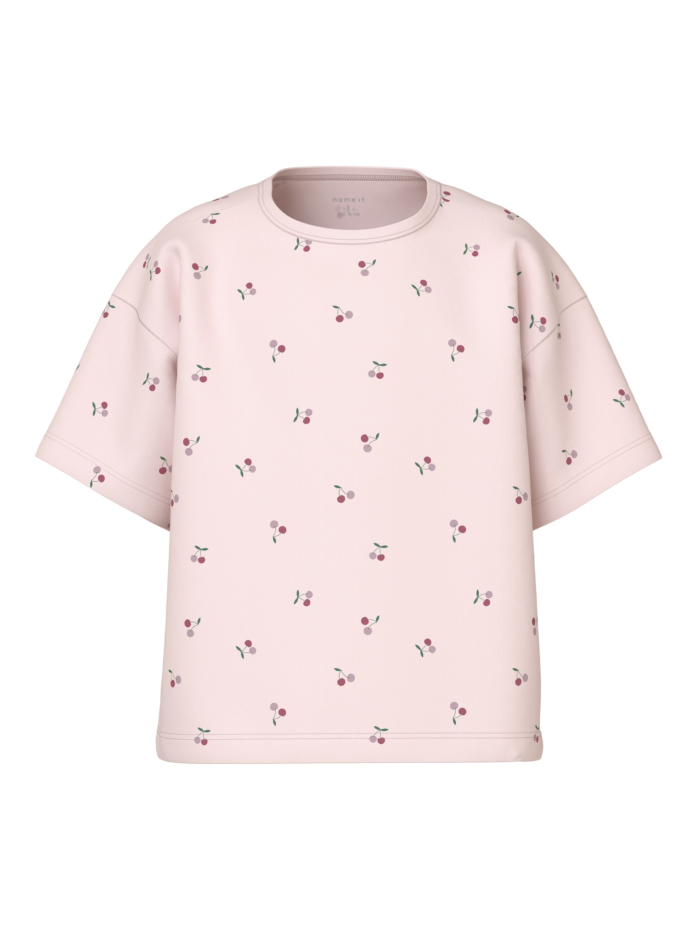 Name It Pyjama »NKFNIGHTSET BOXY CHERRY NOOS« Set,  Baumwollmischung, Allover Druck