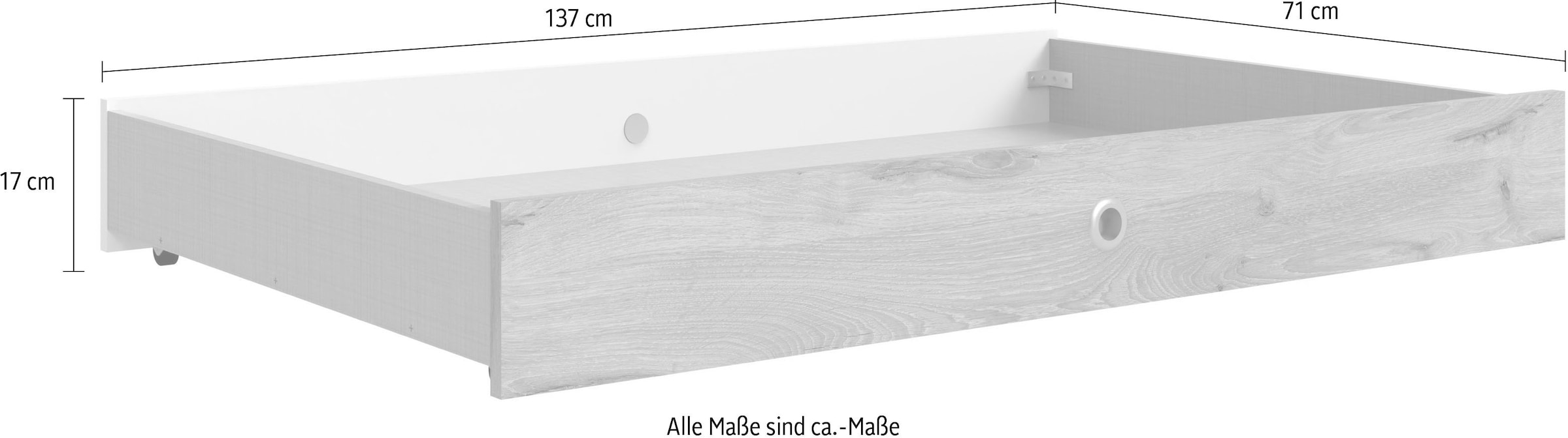 Wimex Bettschubkasten »Fehmarn«, auf Rollen