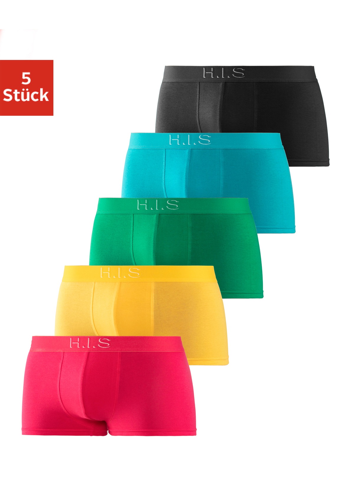 Image of H.I.S Hipster »PRIDE«, (5 St.), Webbund mit Logoschriftzug mit 3D Effekt bei Ackermann Versand Schweiz