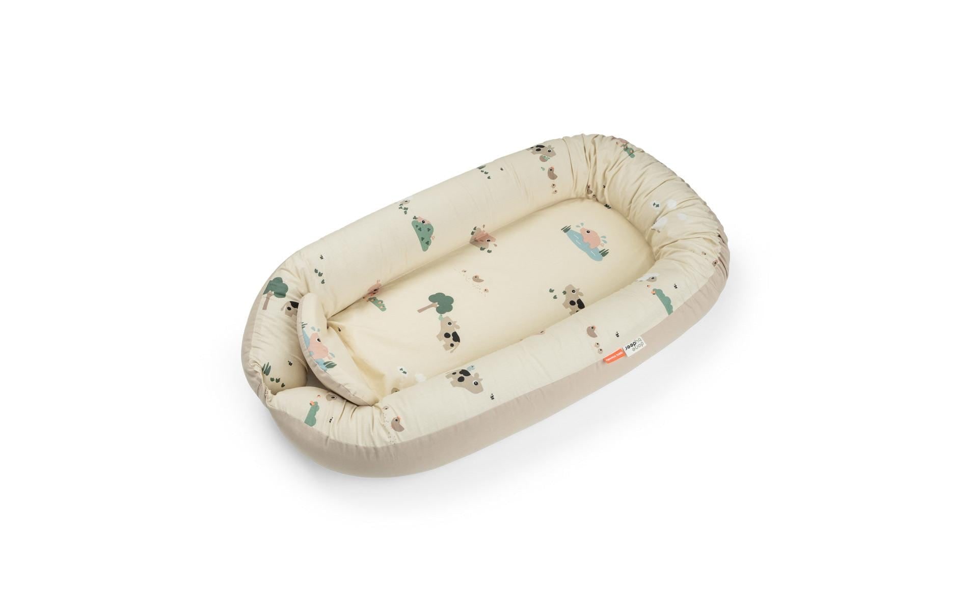 DONE BY DEER Kuschelnest »Babynest Tiny Farm 50 x 85 x 13 cm«