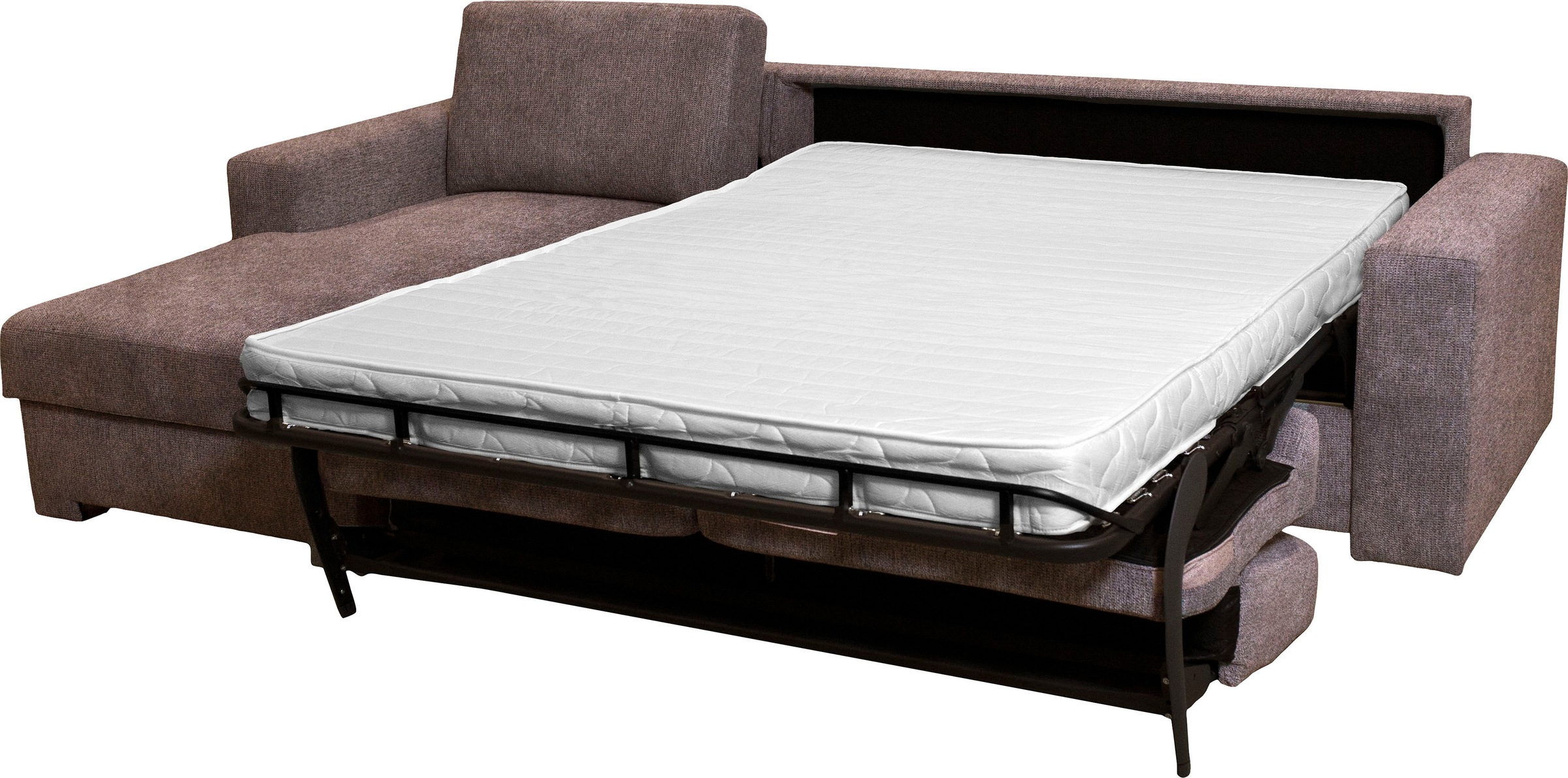 Home affaire Ecksofa Roma "L" Dauerschlaffunktion, mit Unterfederung, Matratzenhöhe 14cm, Liegemasse ca 163x198 cm, L-Form