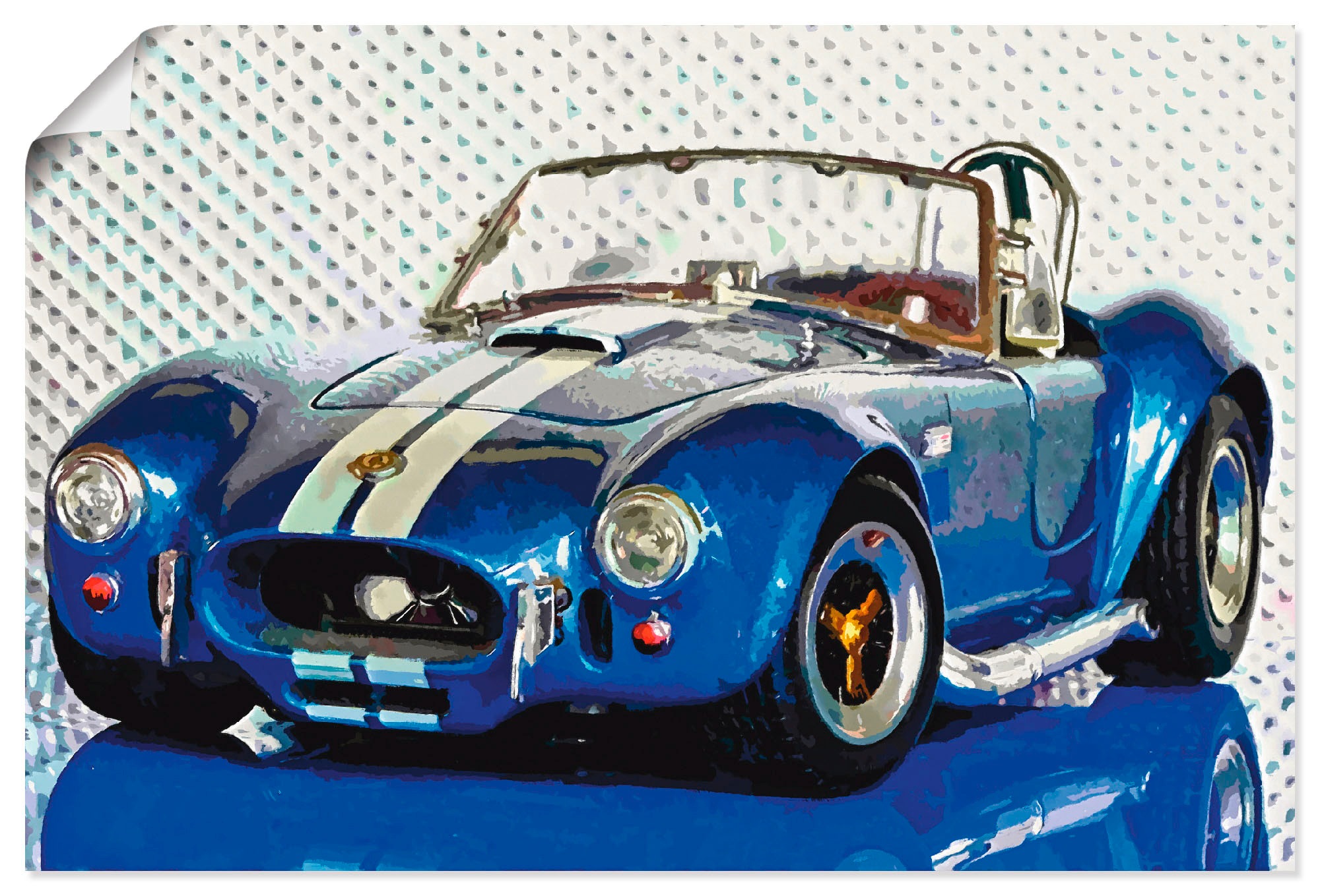 Artland Wandbild »Shelby Cobra blau«, Auto, (1 St.), als Leinwandbild, Poster in verschied. Grössen