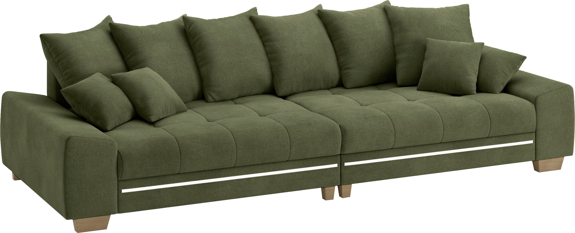 Mr. Couch Big-Sofa »Nikita II« mit RGB-LED Beleuchtung, wahlweise mit Kaltschaum