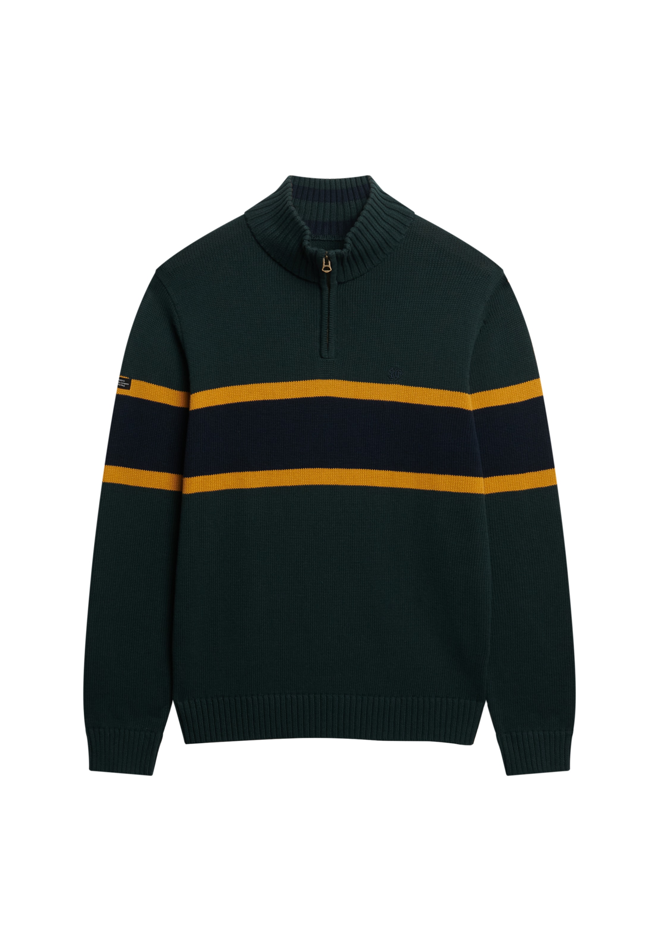Superdry Strickpullover »Cotton Stripe Half Zip Knit«