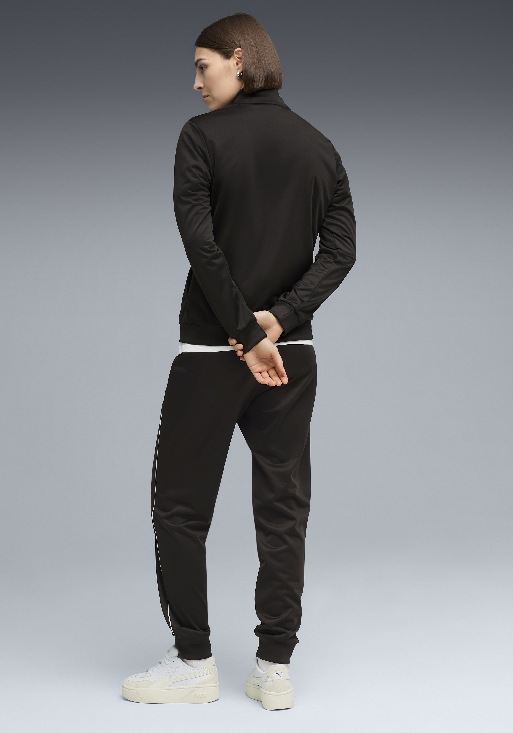 PUMA Trainingsanzug »POLY SUIT CL« 2 tlg. für vielseitige sportliche Aktivitäten, Regular Fit, ohne Kapuze