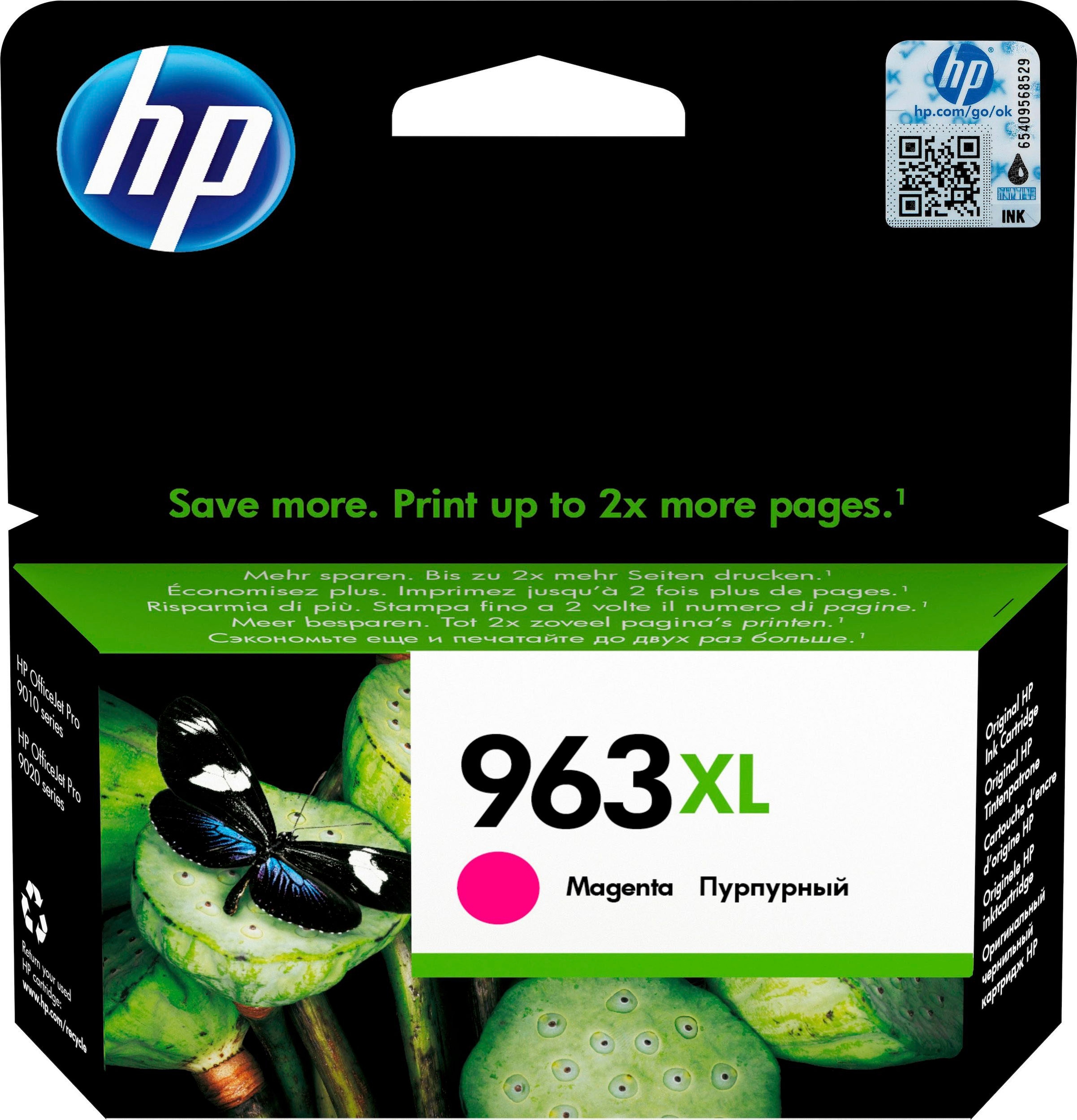 Image of HP Tintenpatrone "HP original Patrone 963XL magenta" 3 Probemonate gratis* drucken
