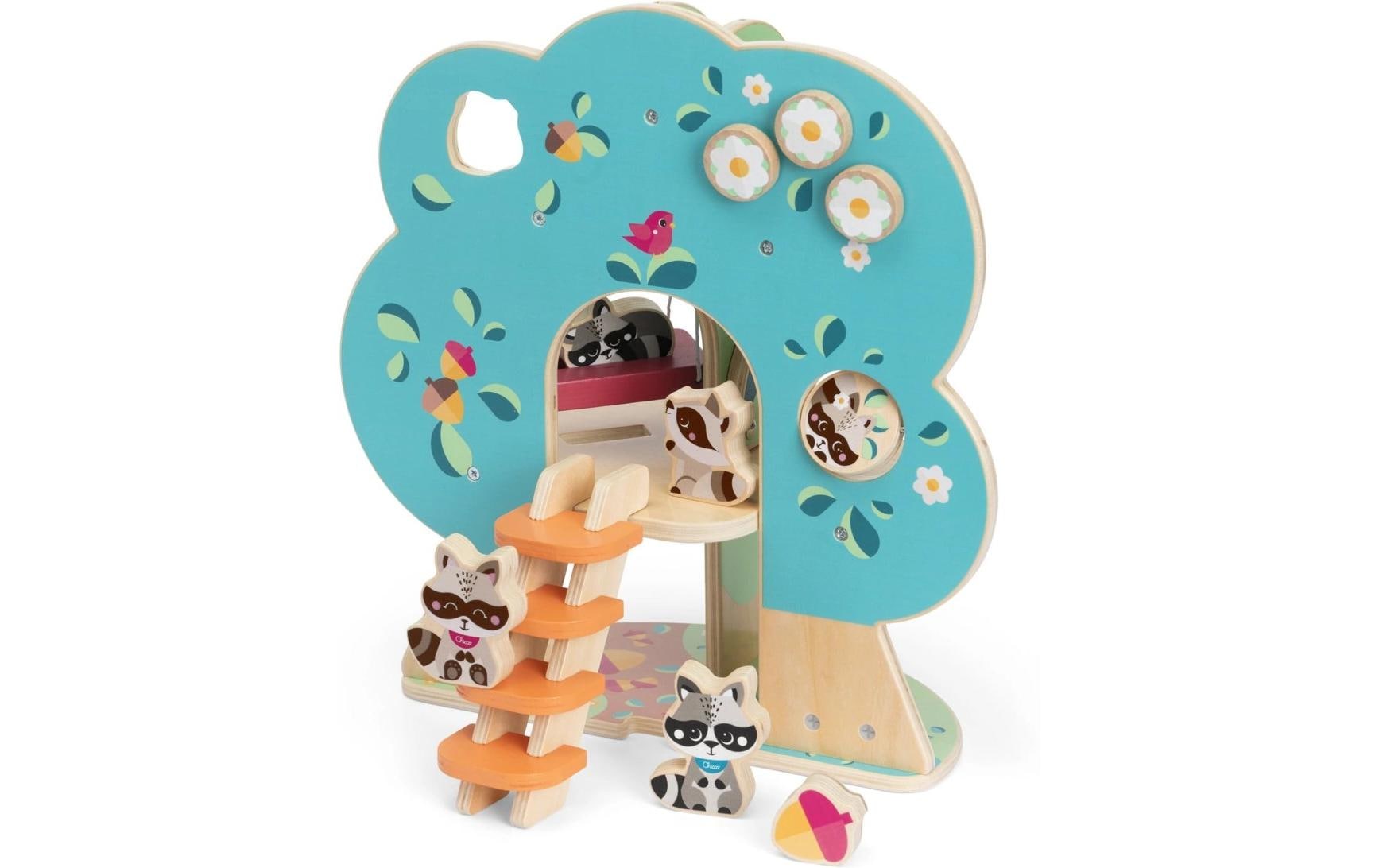 Chicco Steckpuzzle »My Wood Friends Der Waschbär Baum«