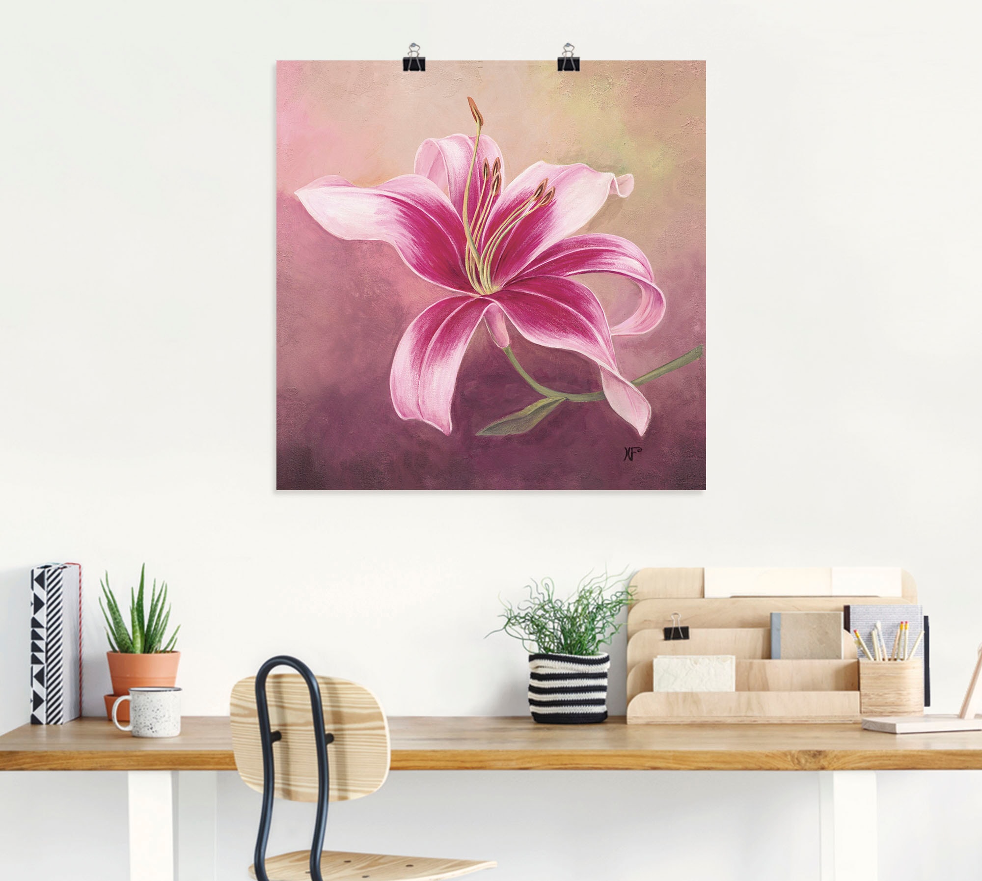 Artland Wandbild »Frühe Lilie«, Blumen, (1 St.), als Leinwandbild, Poster in verschied. Grössen
