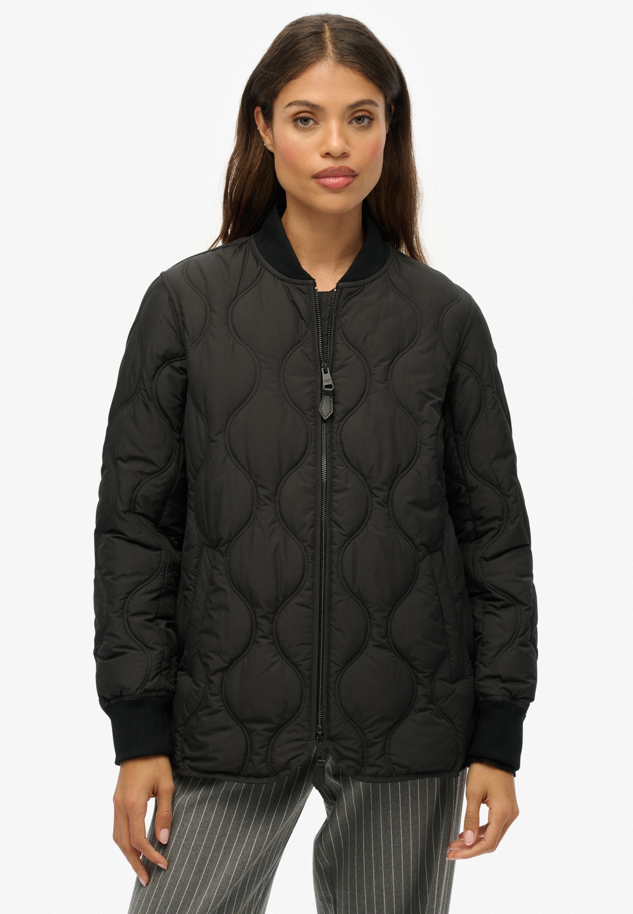 Image of Superdry Steppjacke "SHORT QUILTED LINER JACKET" ohne Kapuze