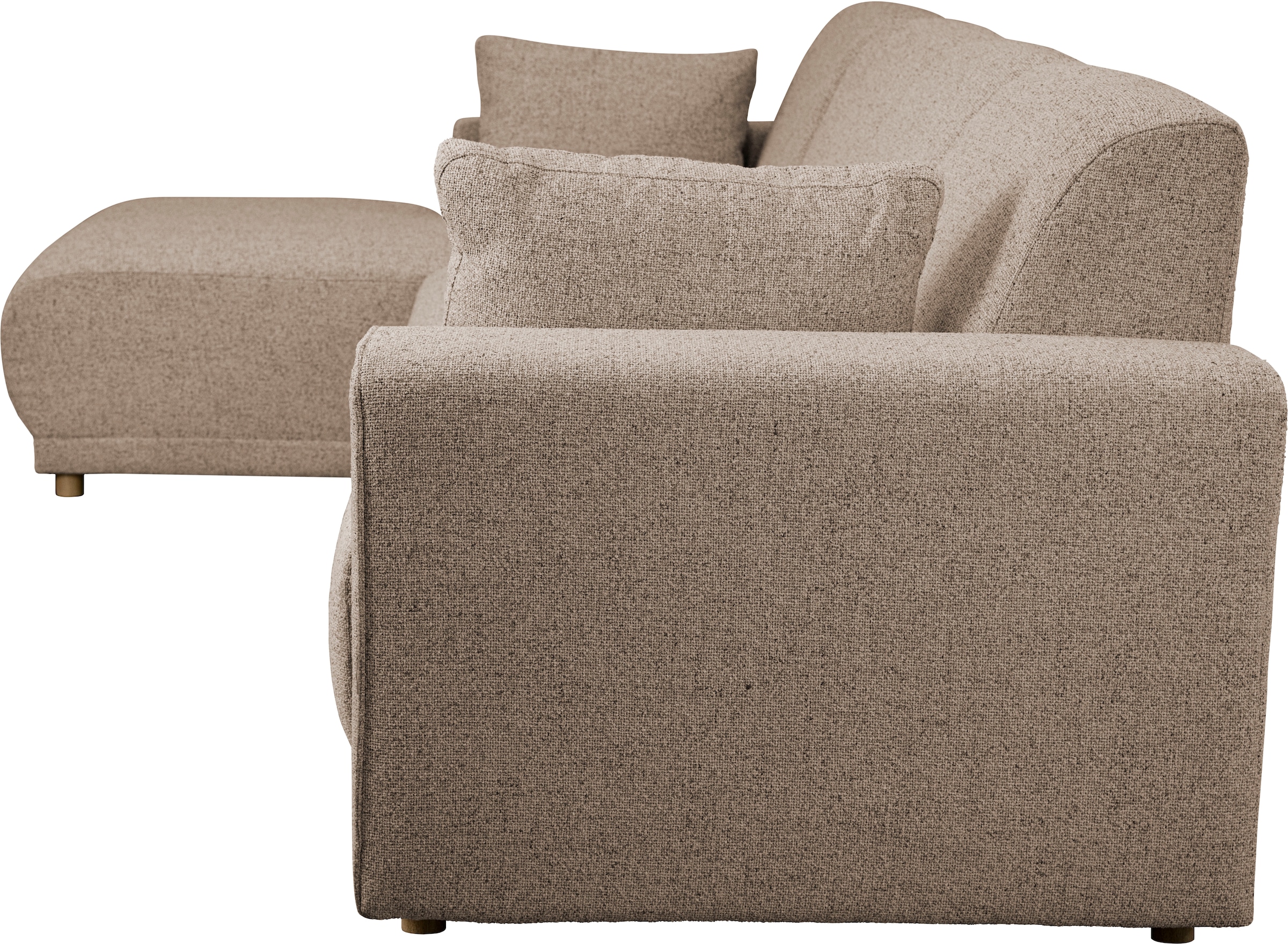 Home affaire Ecksofa »LEMPS wahlweise Recamiere links oder rechts L-Form«, incl. Zierkissen, Stellmasse 297x162 cm