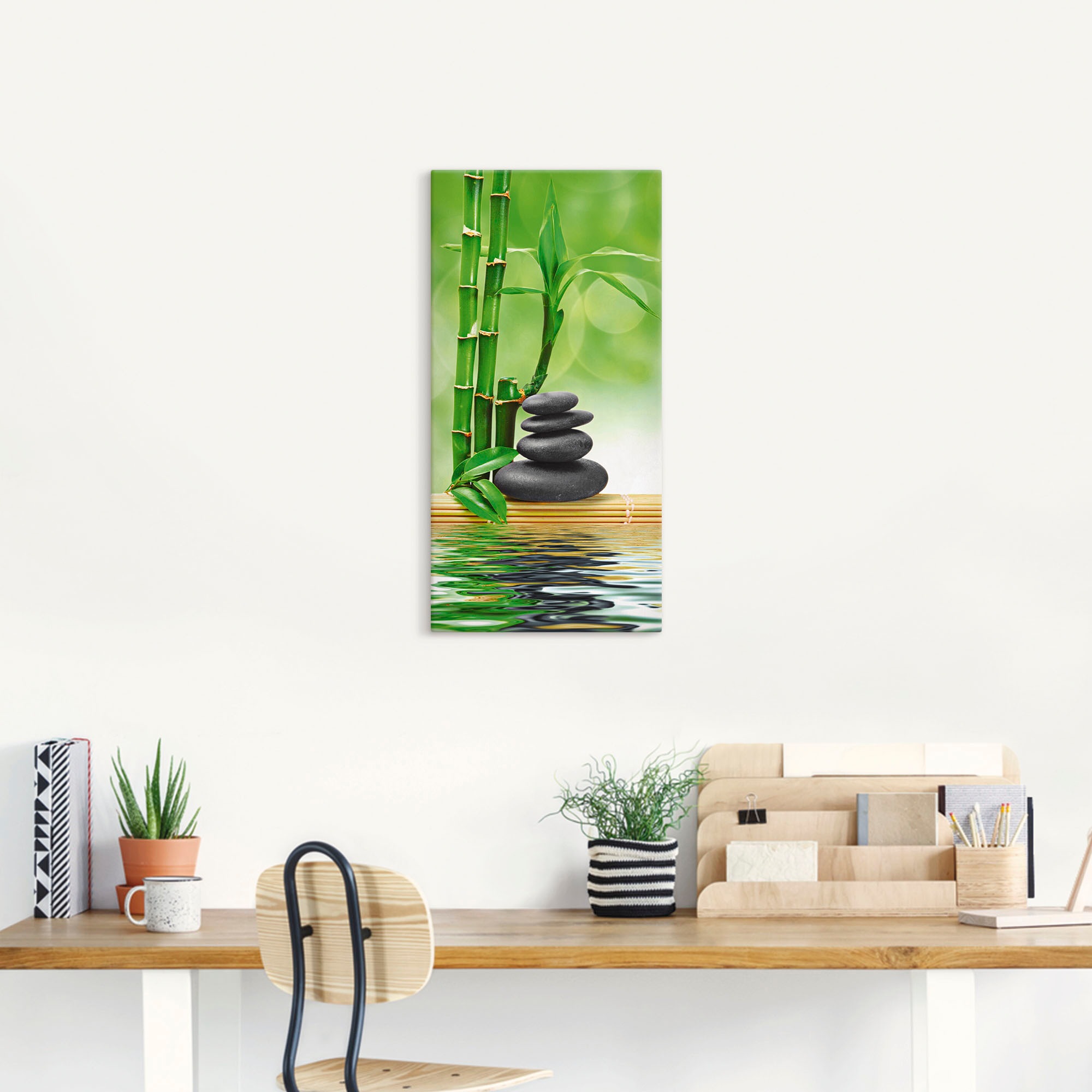 Artland Wandbild »Spa Konzept Zen Basaltsteine«, Zen, (1 St.), als Leinwandbild, Poster, Wandaufkleber in verschied. Grössen