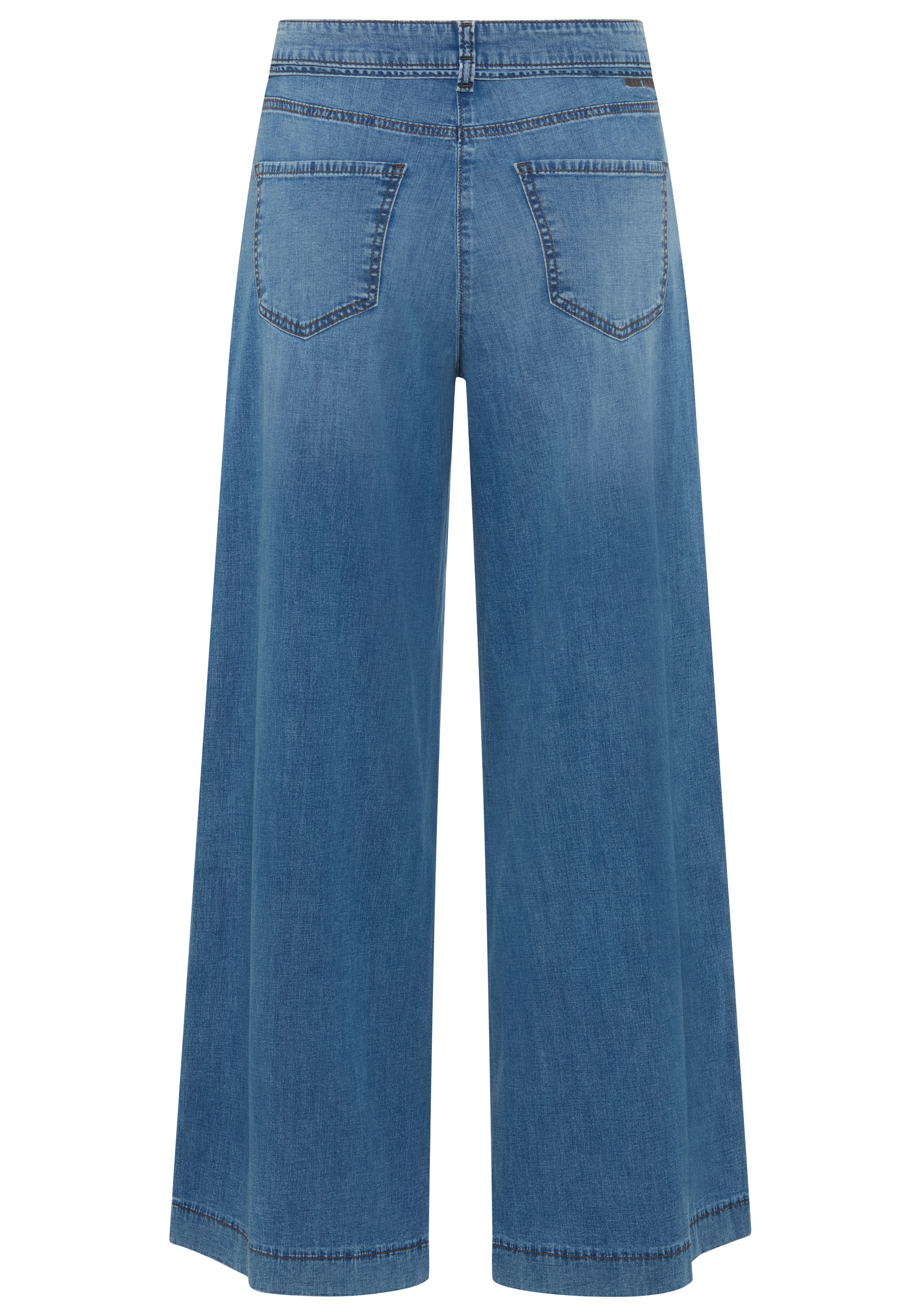 MAC Jeans large »WENDY« avec ceinture nouée en denim