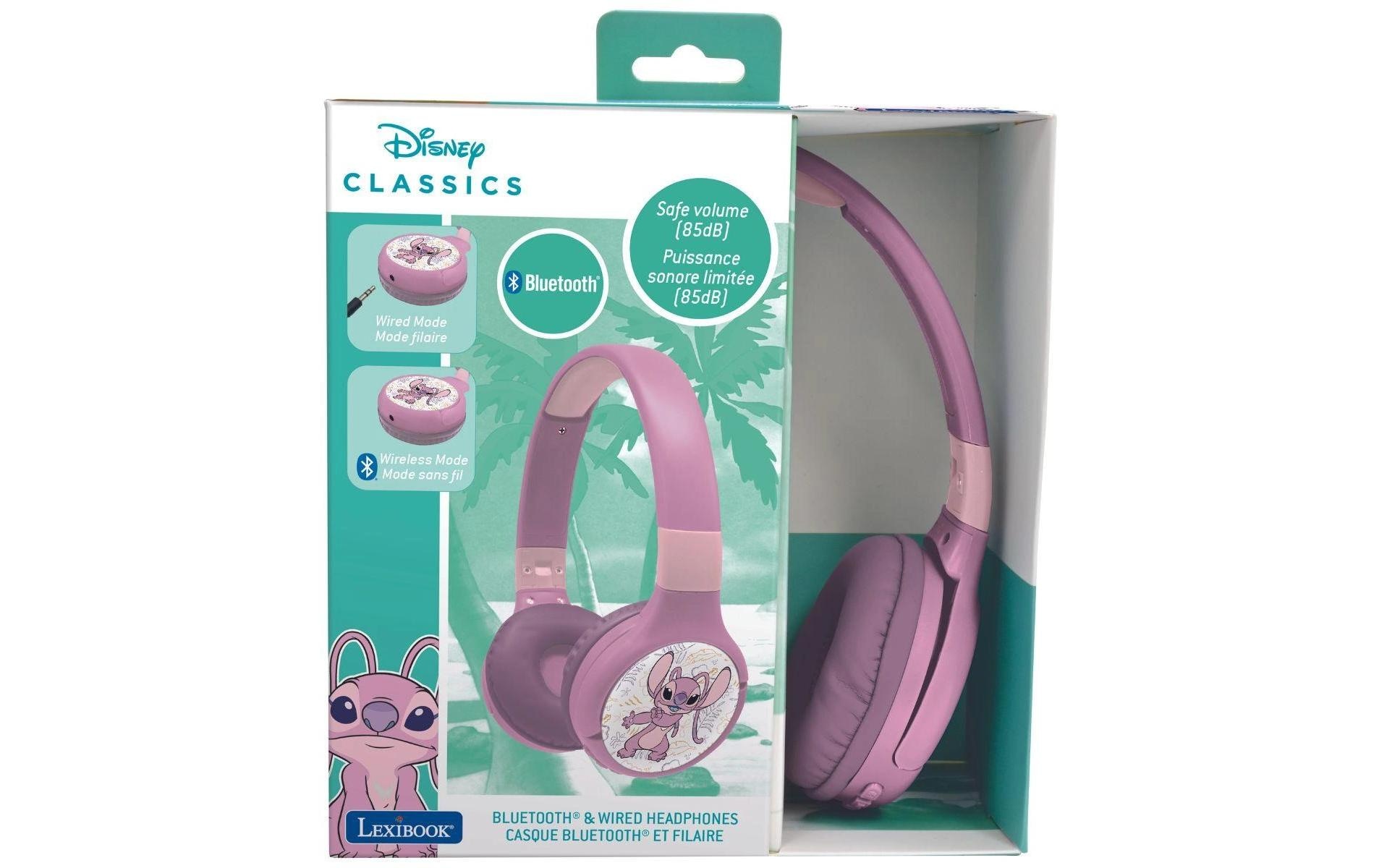 Lexibook® On-Ear-Kopfhörer »Disney Stitch Angel 2in1 Bluetooth-Kopfhörer«