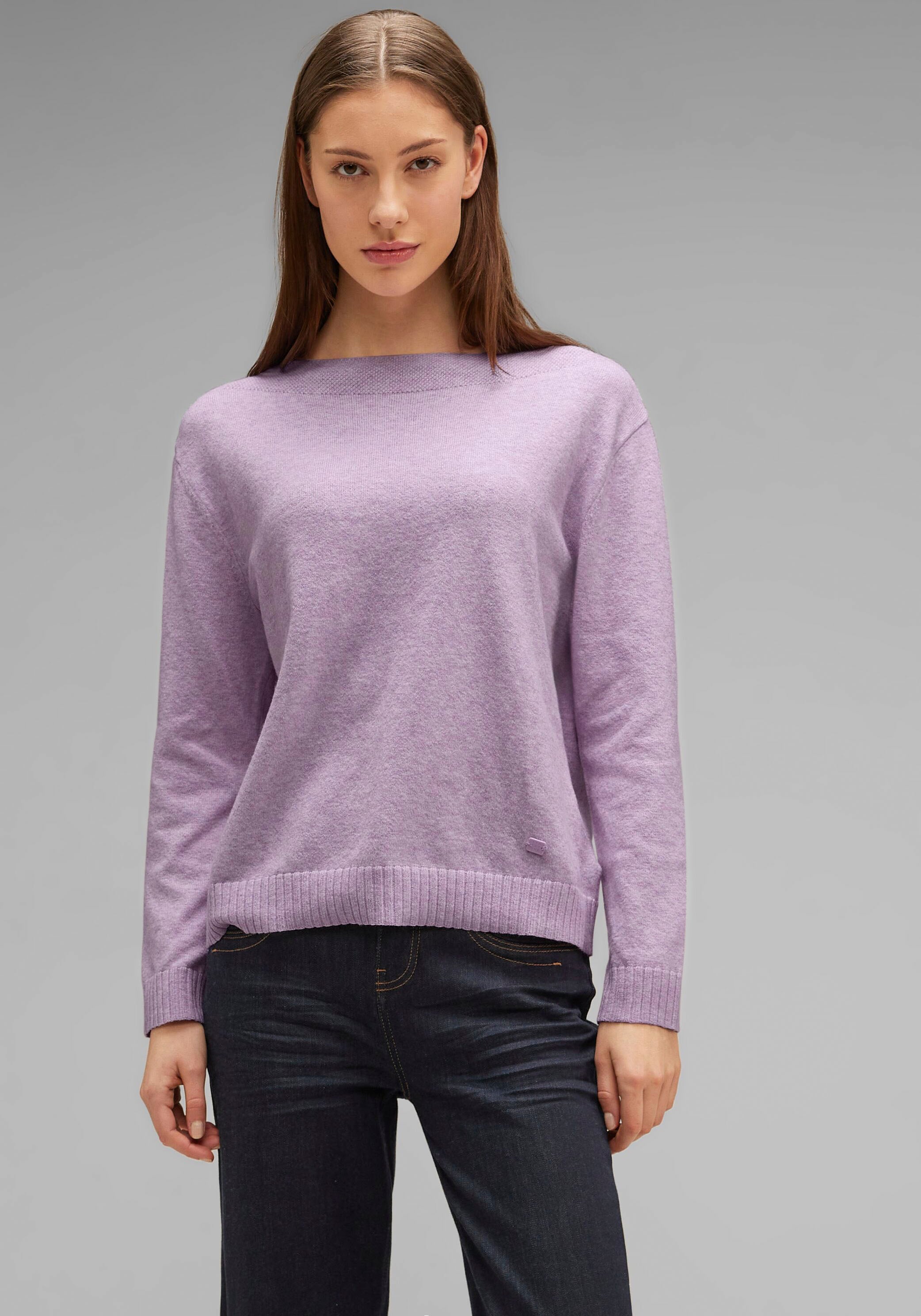 Strickpullover, in melierter Optik