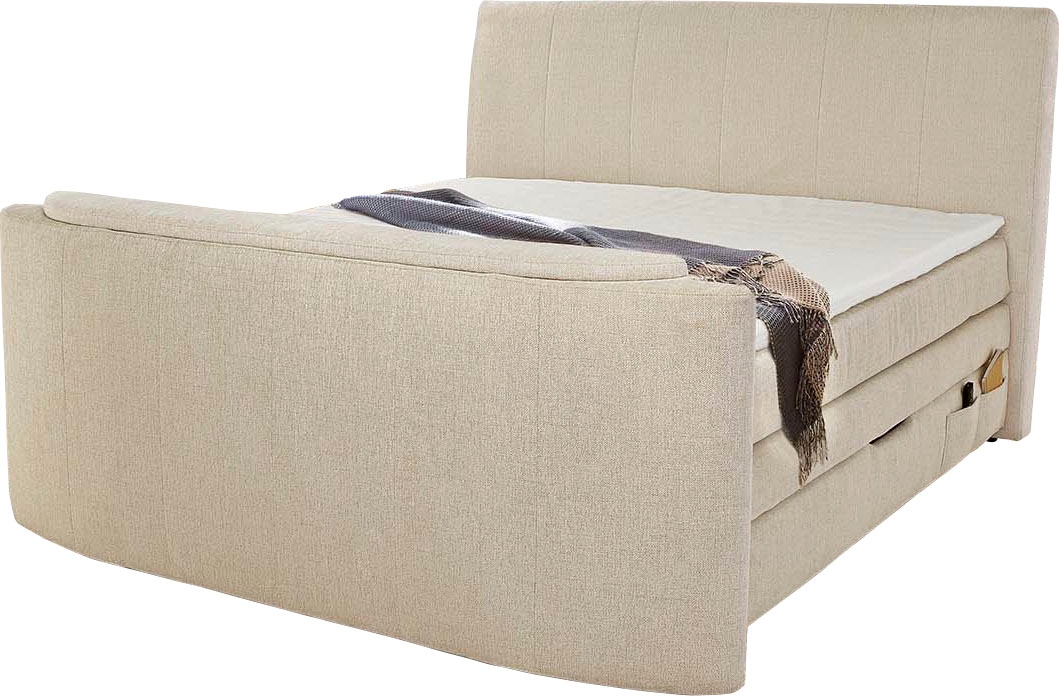 Jockenhöfer Gruppe Boxspringbett »Bel Air erhältlich in der Grösse 180x200cm« mit versenkbarem TV-Lift und Fernbedienung, Bettkasten/Stauraum