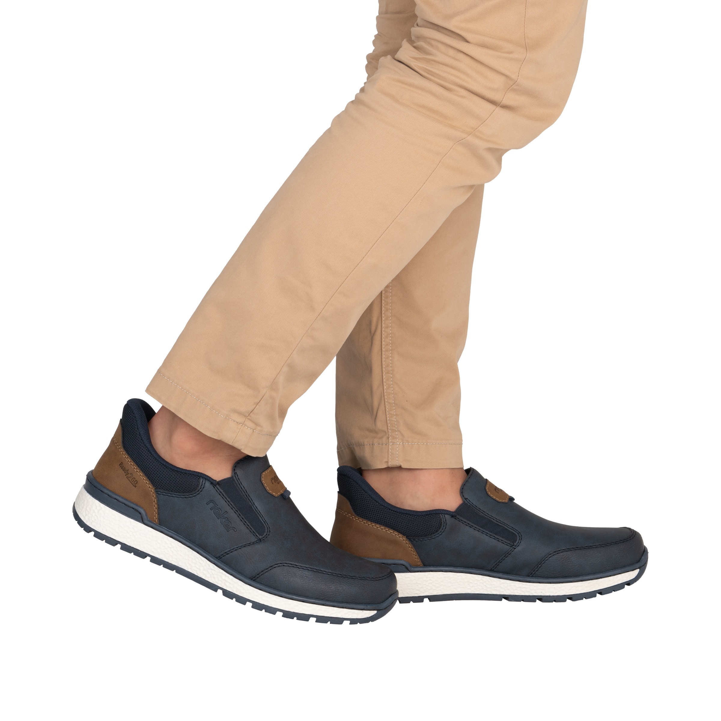 Rieker Slipper »Ready2GO«  chaussure à enfiler, chaussure basse, sneaker slip-on avec inserts stretch