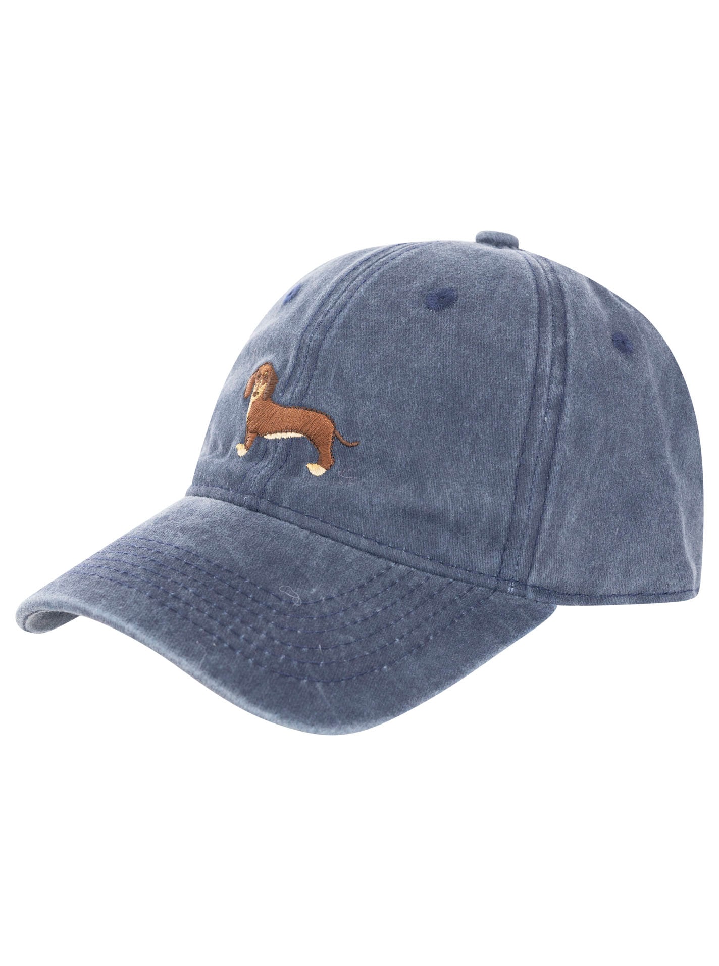 Zwillingsherz Casquette de baseball »"Dackel"« Dackelmotiv gestickt, moderner Vintage Look