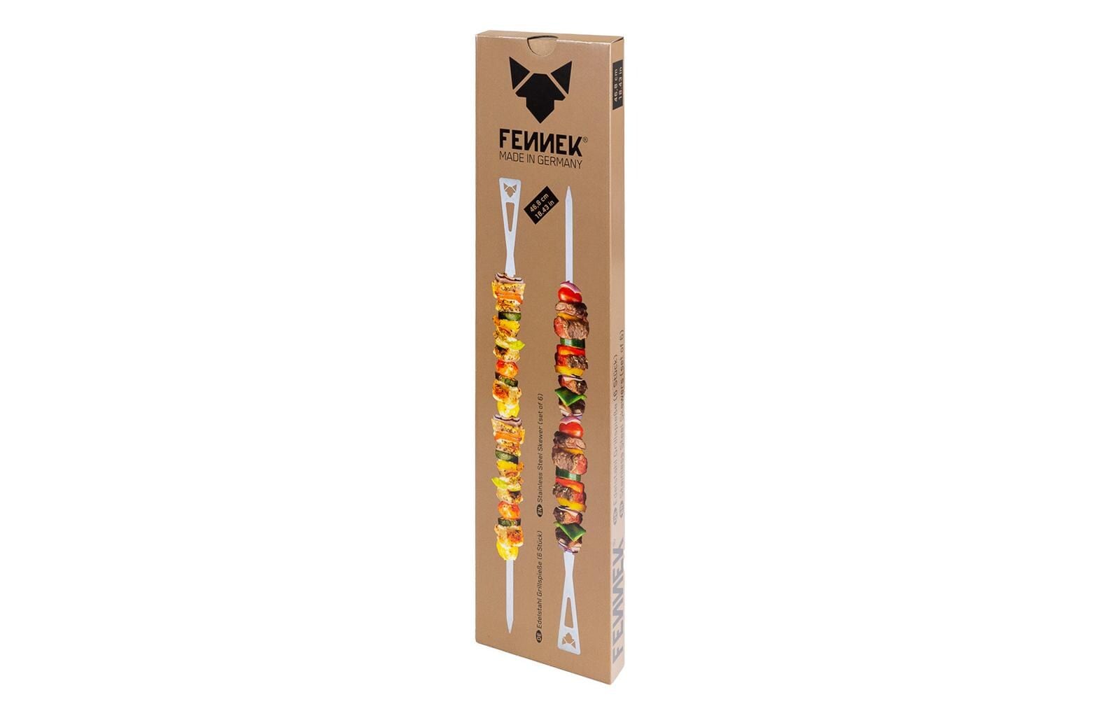 Fennek Grill Grillspiess »Set lang, 6 Stück«, (6 St.)