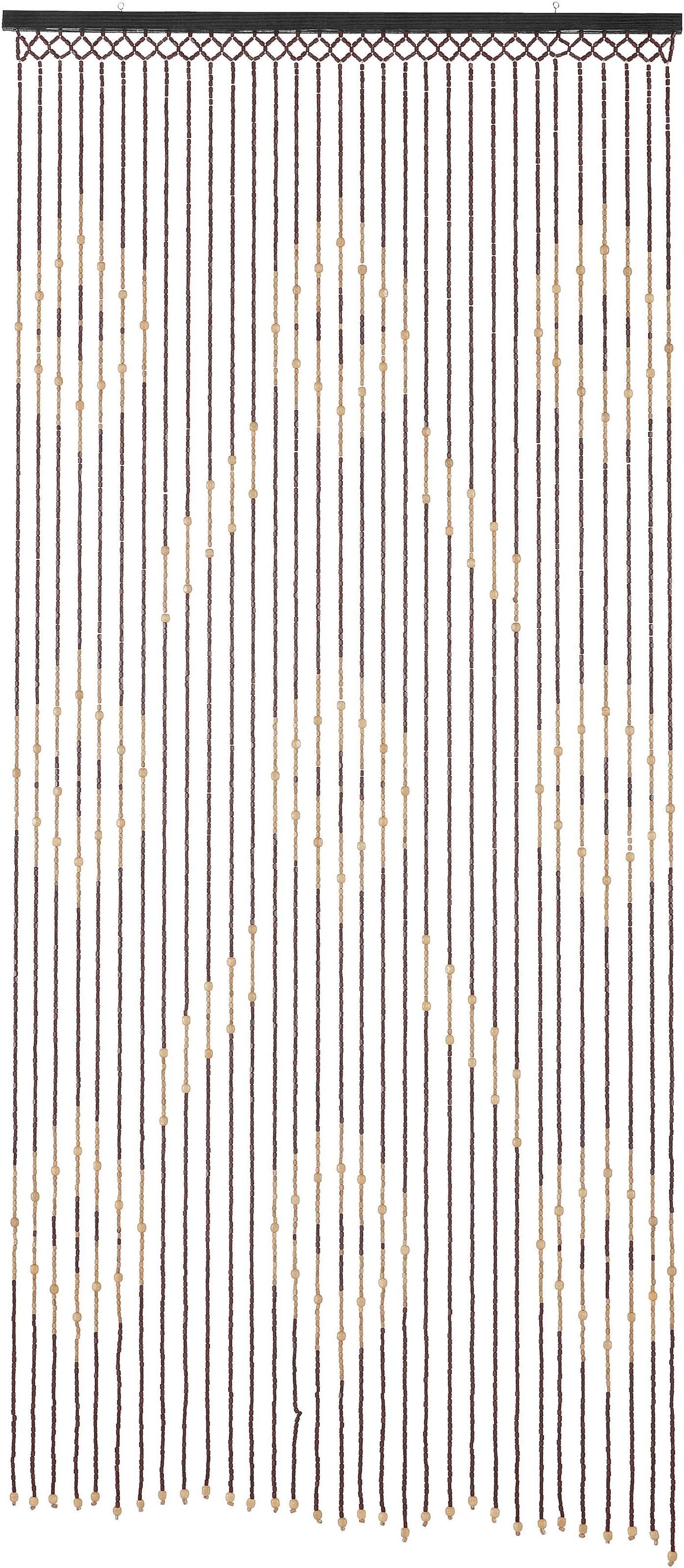 Image of locker Türvorhang "Sevilla" Hakenaufhängung 1 Stk. tlg. mit Kreisdekor, 90x200 cm
