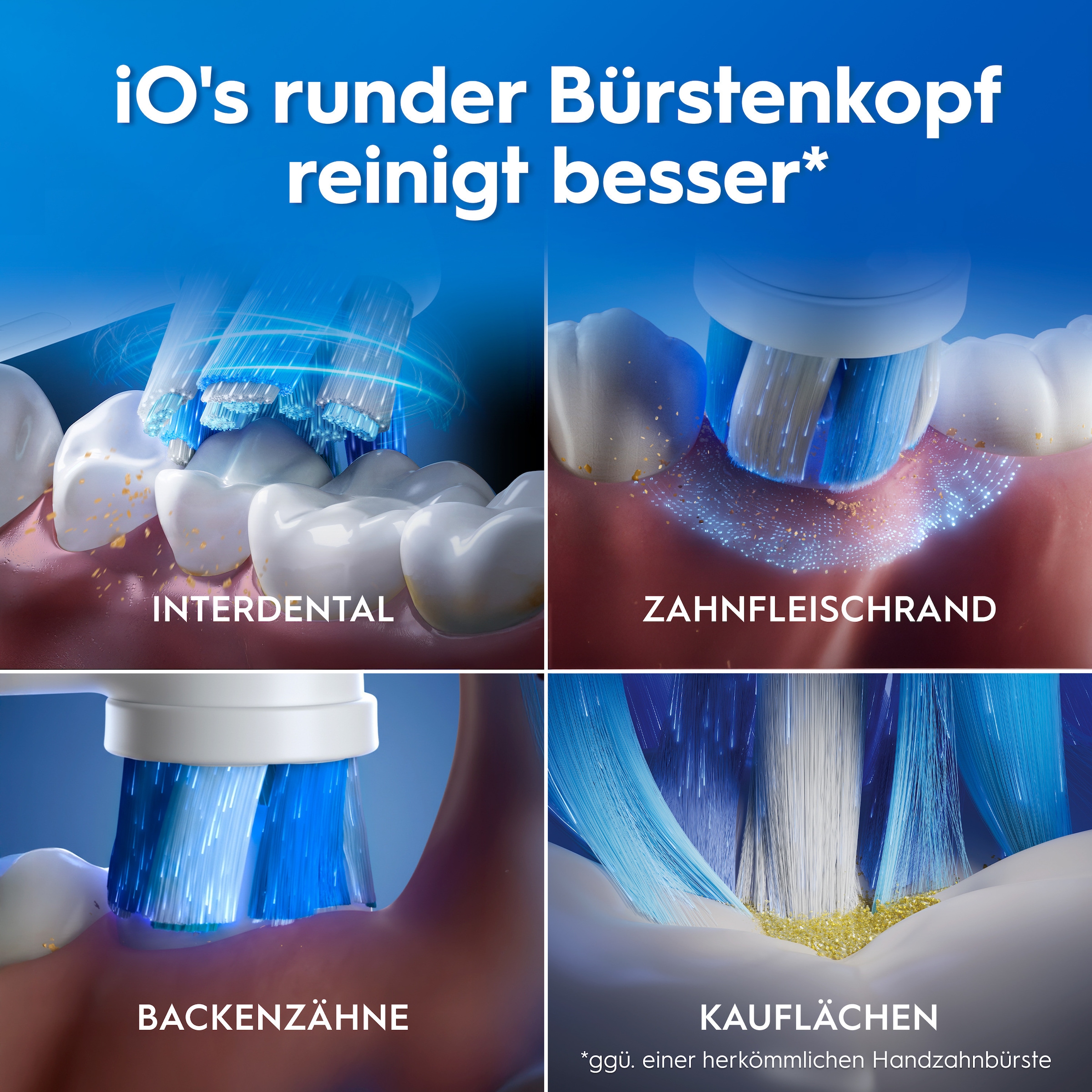Oral-B Brosse à dents électrique »iO Series 2« 1 cuis Aufsteckbürsten pour un nettoyage en douceur, étui de voyage, support pour brosses amovibles