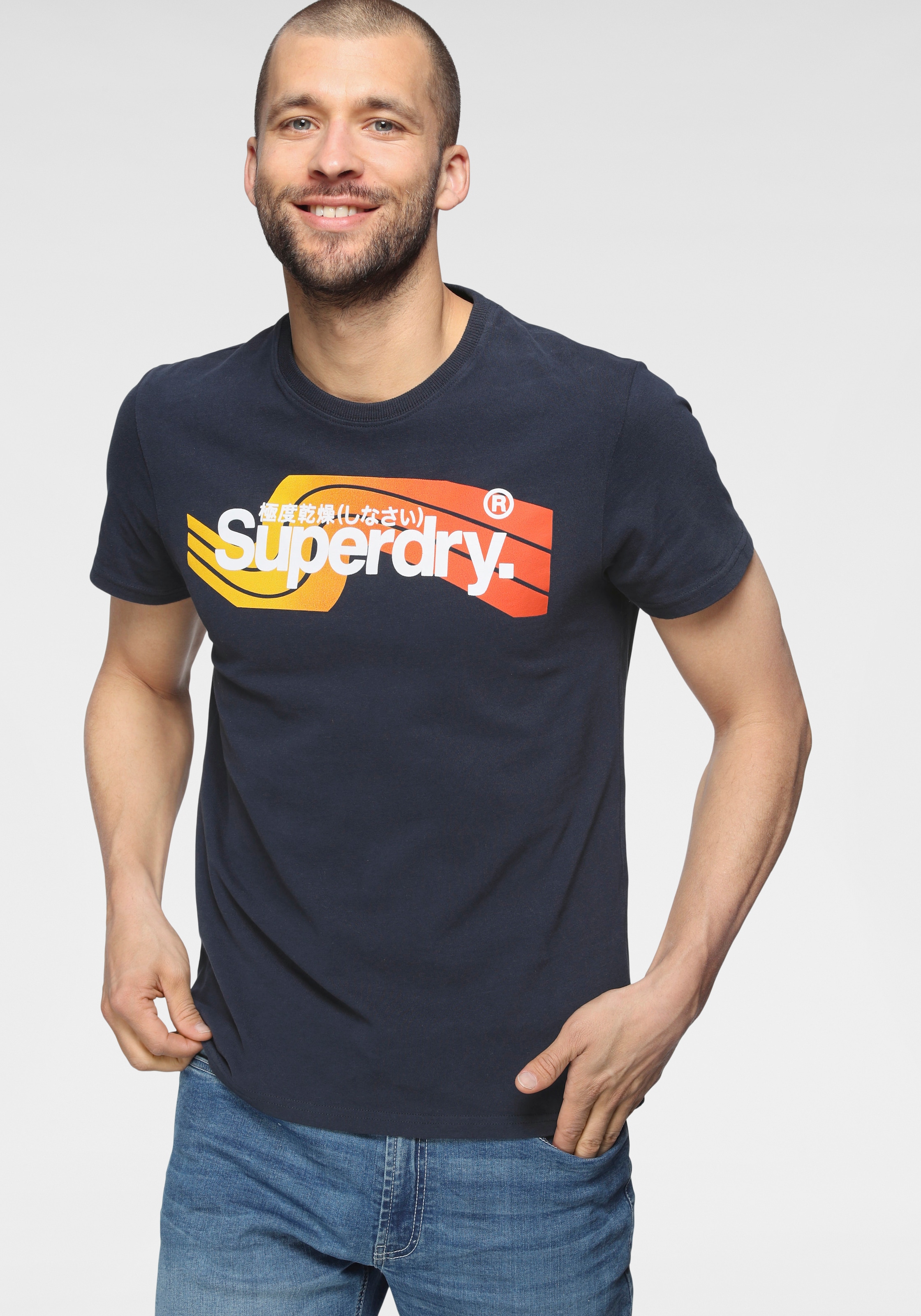 Image of Superdry Rundhalsshirt »CL CALI TEE« bei Ackermann Versand Schweiz