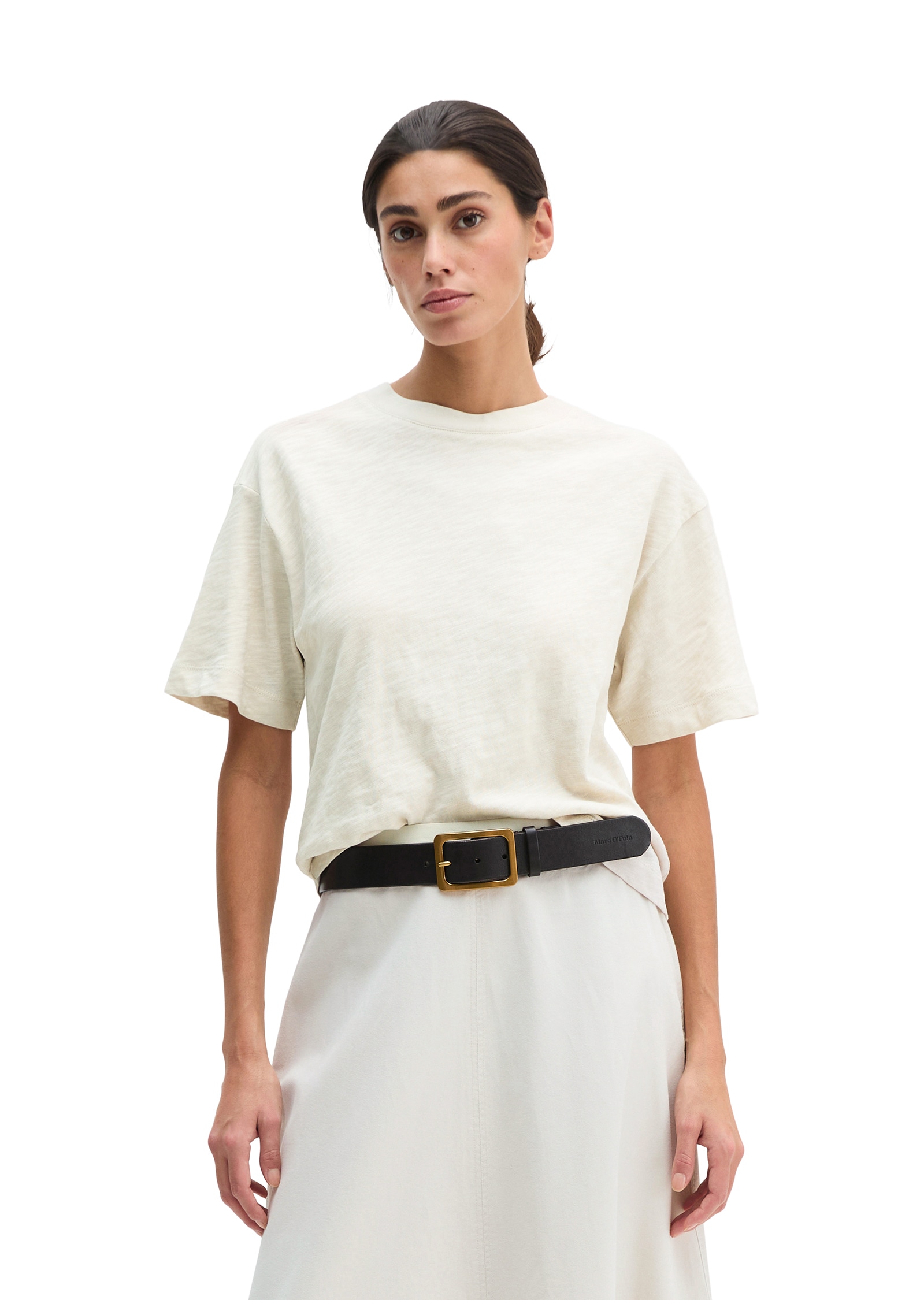 Image of Marc OPolo T-Shirt regular aus Slub-Jersey