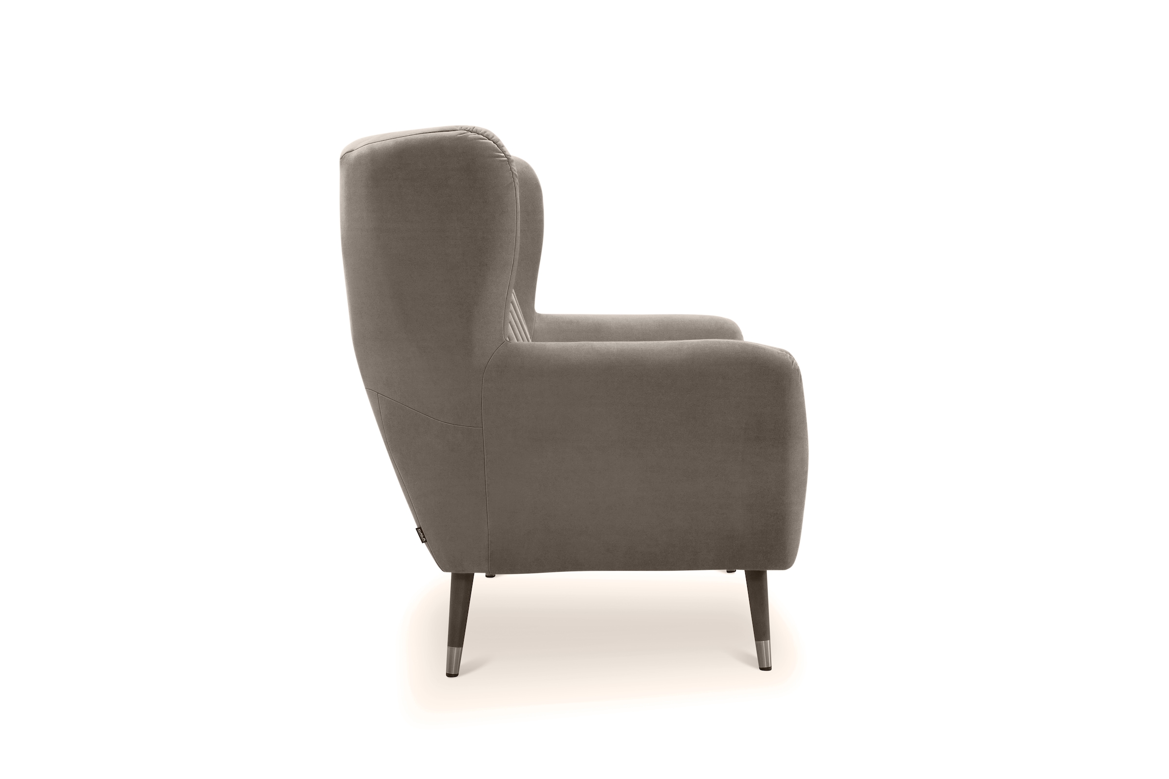 exxpo - sofa fashion 3-Sitzer »Polly, bequem mit hoher Rückenlehne, hohe Füsse, Ohrensesselcouch«, Küchensofa, mit hochwertigen Bezügen